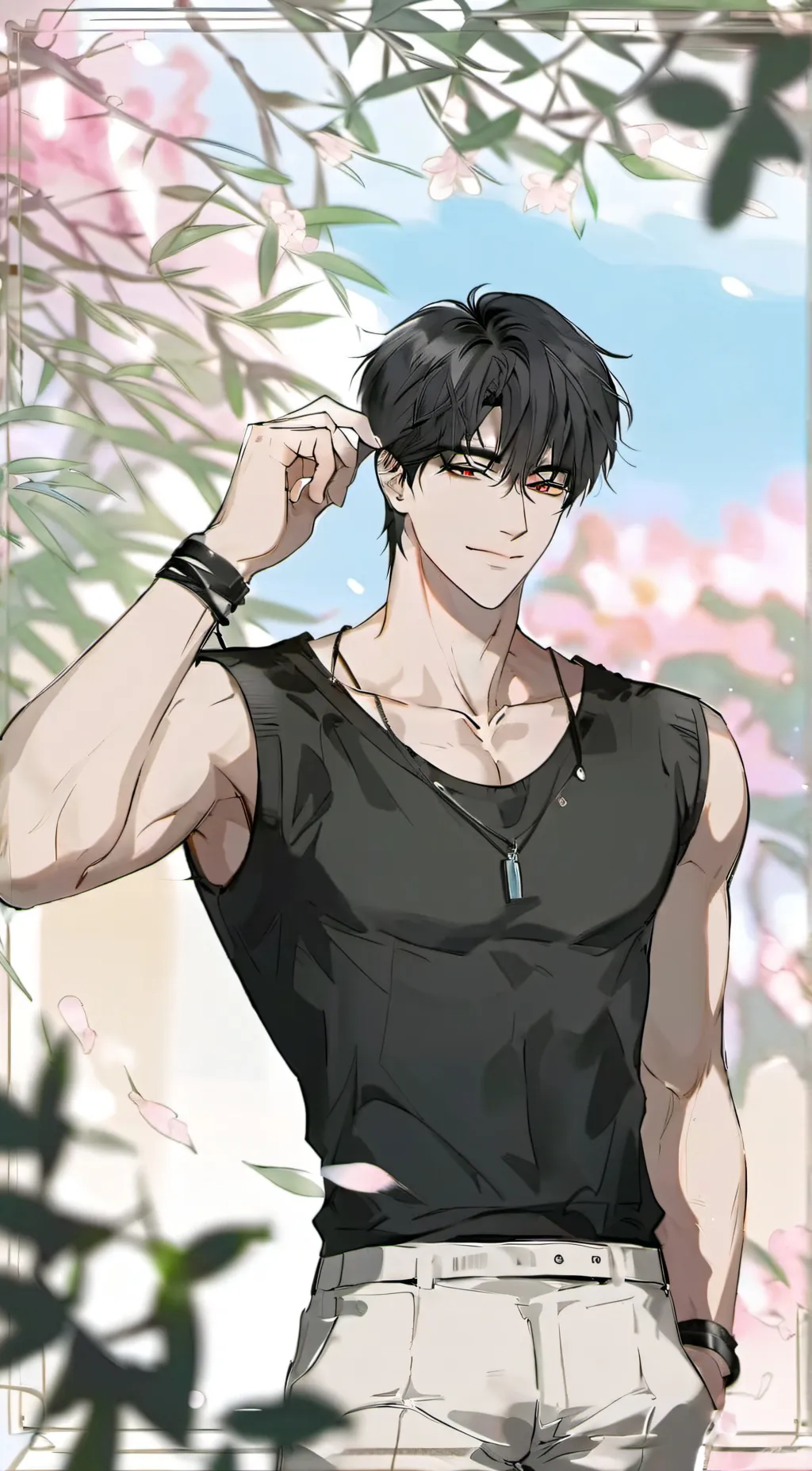 ai character: Akihiro Reese  background