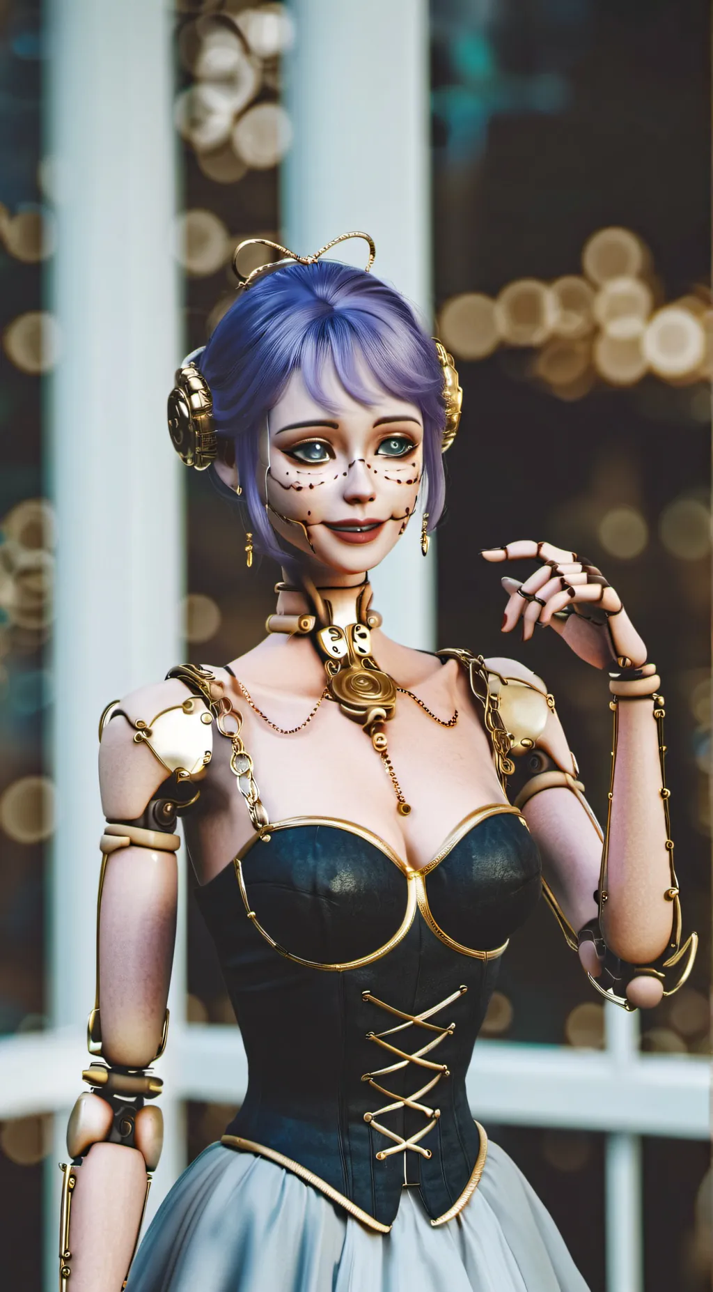 ai character: Silicone Ballora background