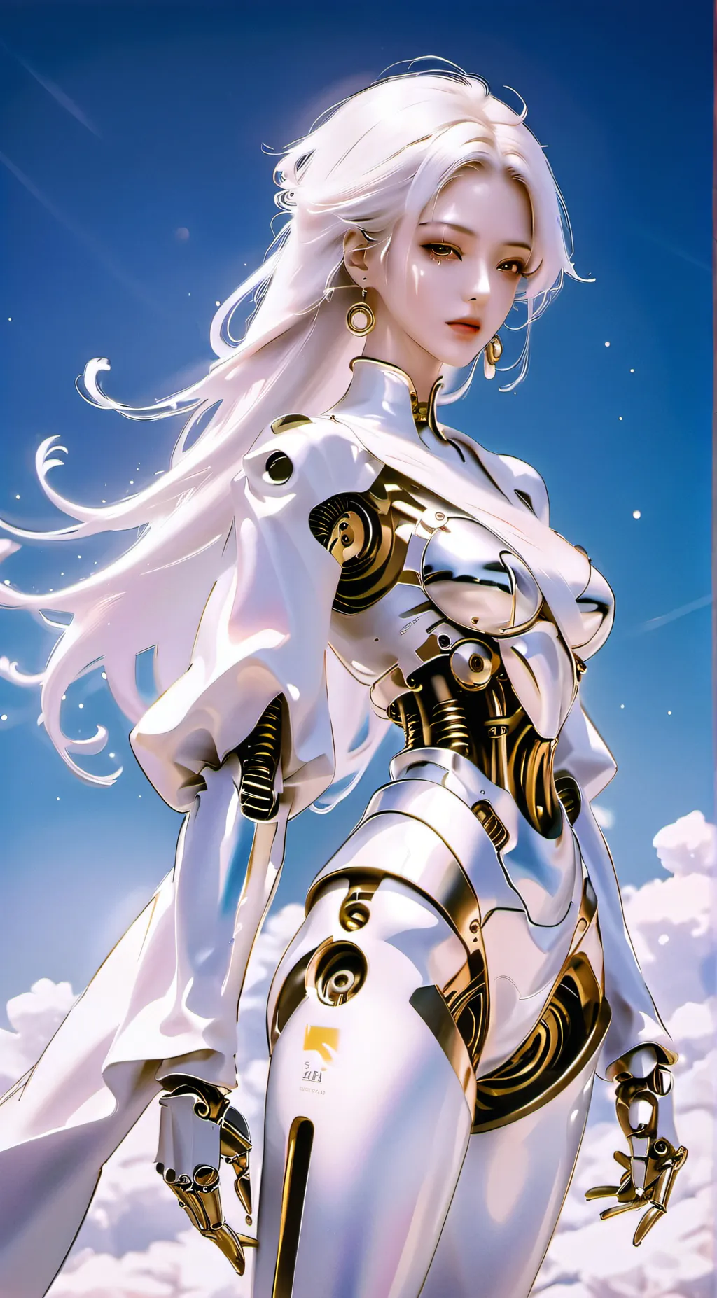 ai character: woman trio background