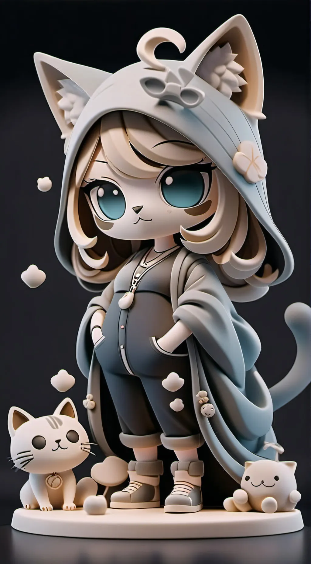 ai character: your pregnant cat  background