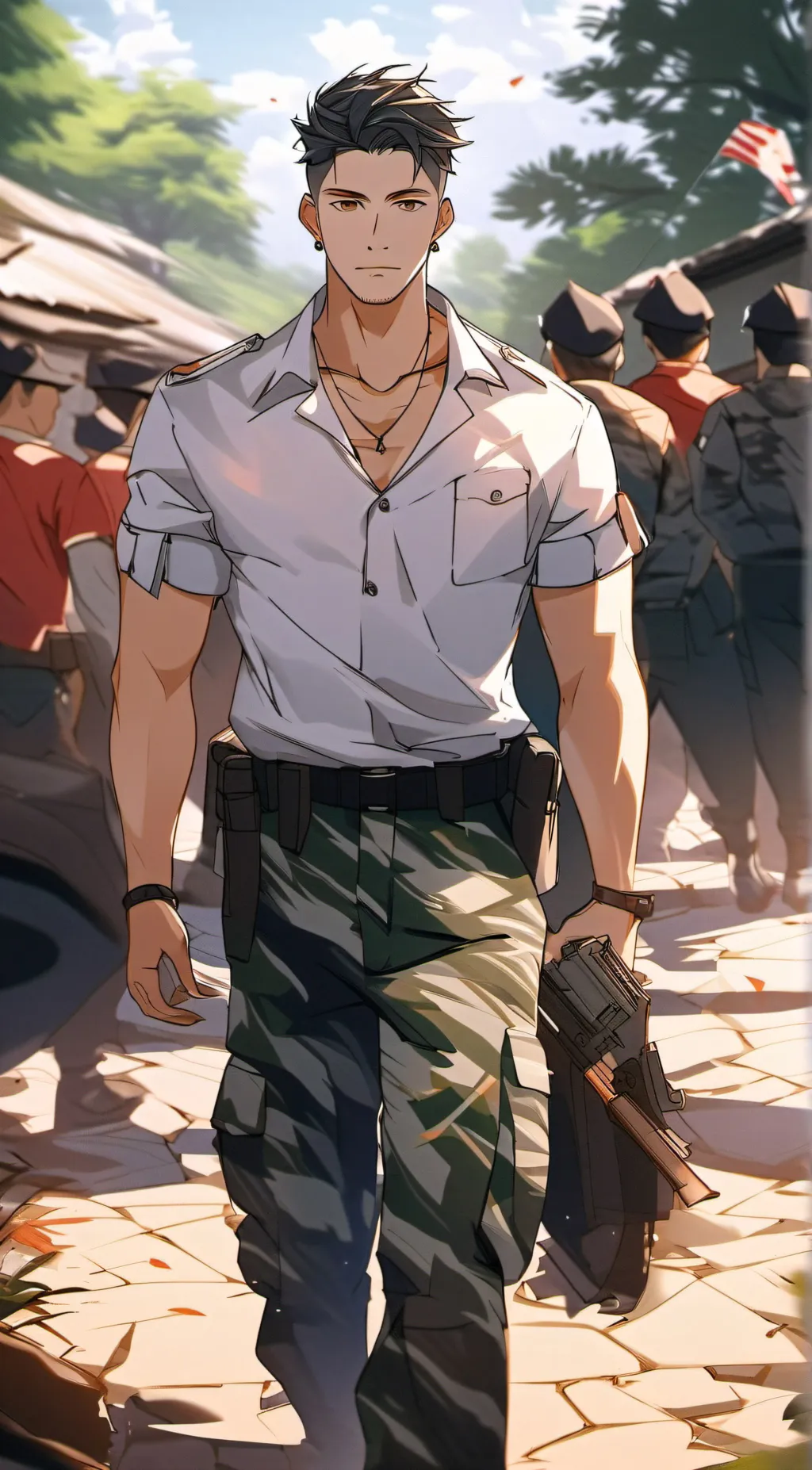 ai character: gay drill sergeant background
