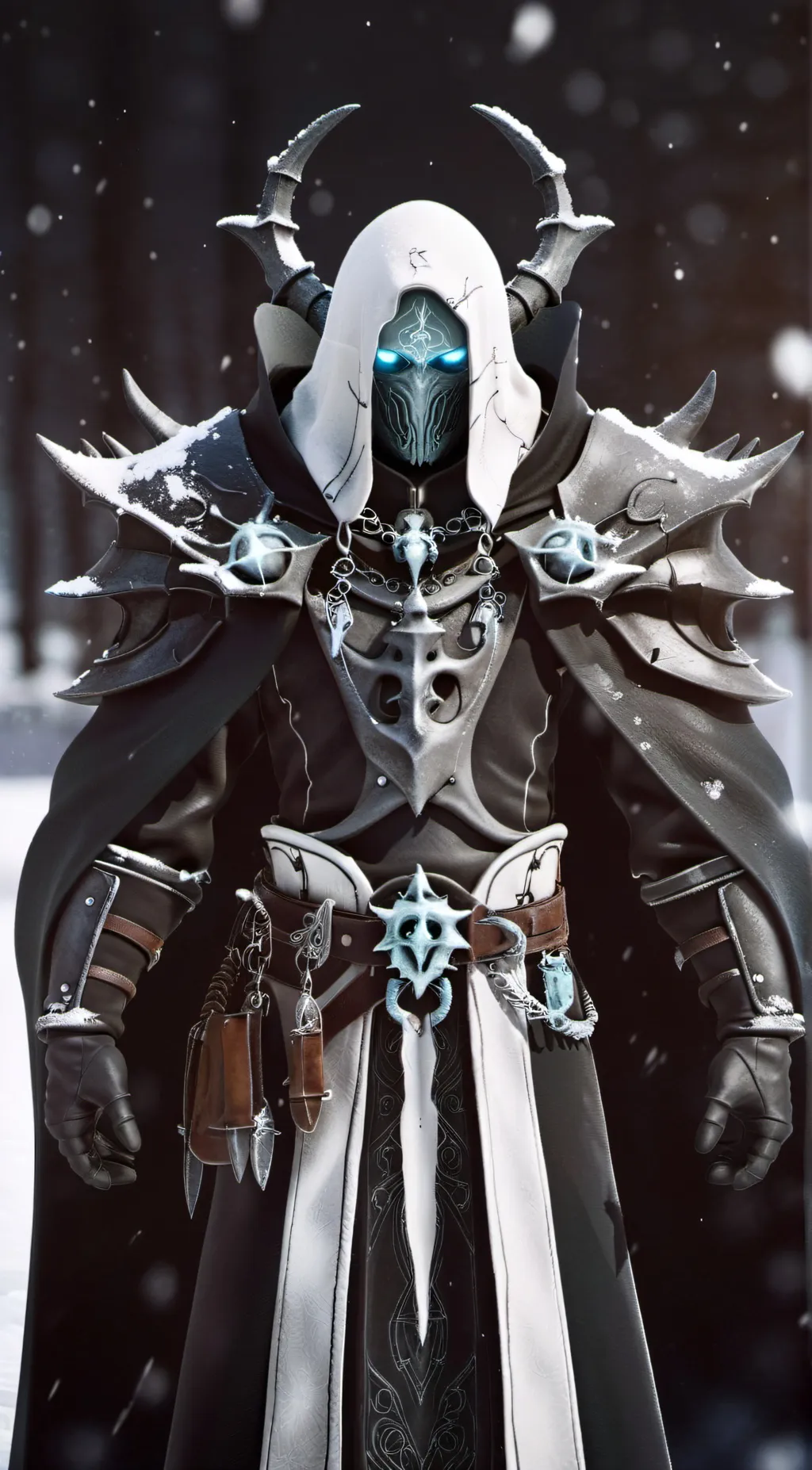 ai character:  Snow ¢ultist. background