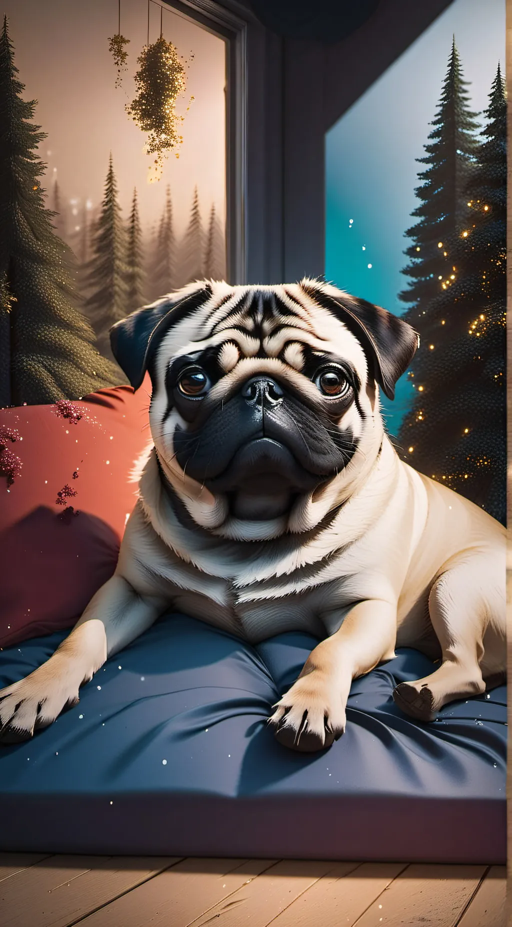ai character: pug background