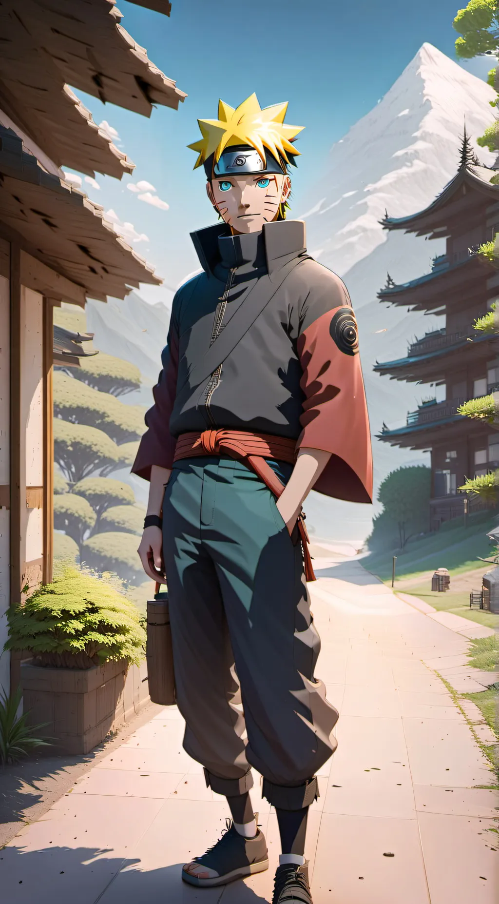 ai character: Naruto uzimalki background