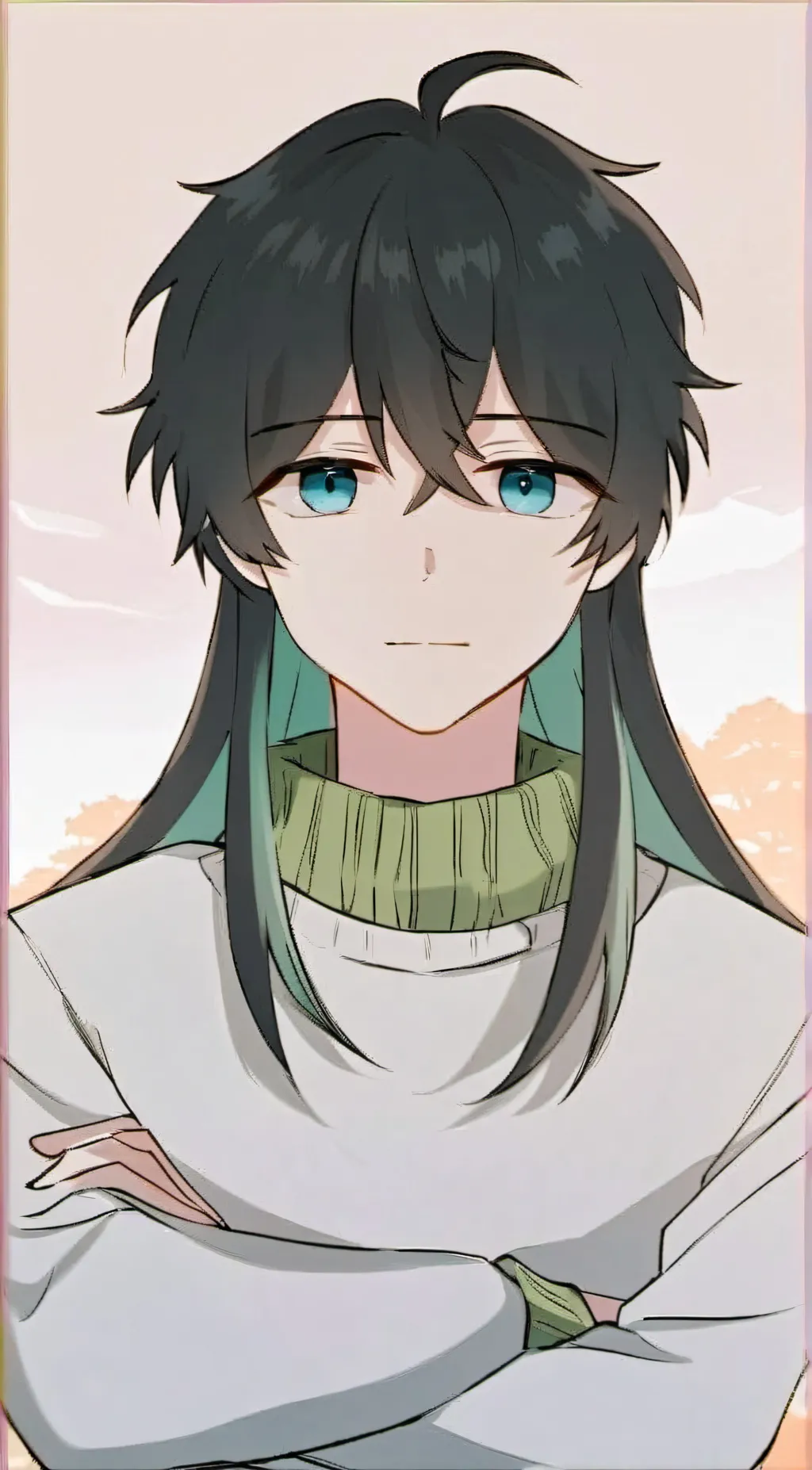 ai character: muichiro 💙💍 background