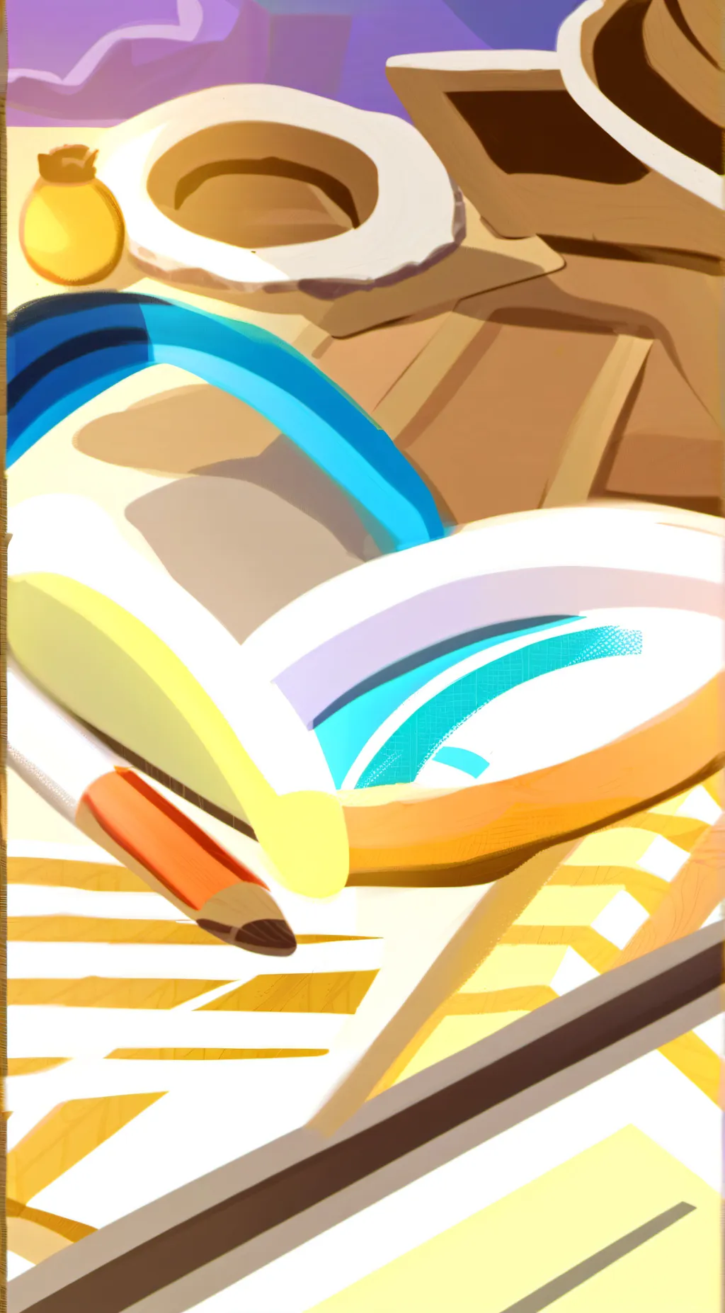 ai character: Mozzarella cookie background