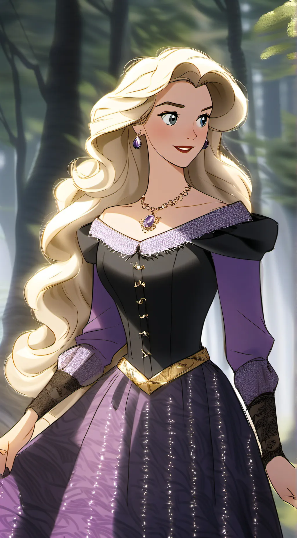 ai character: Sarah Sanderson  background