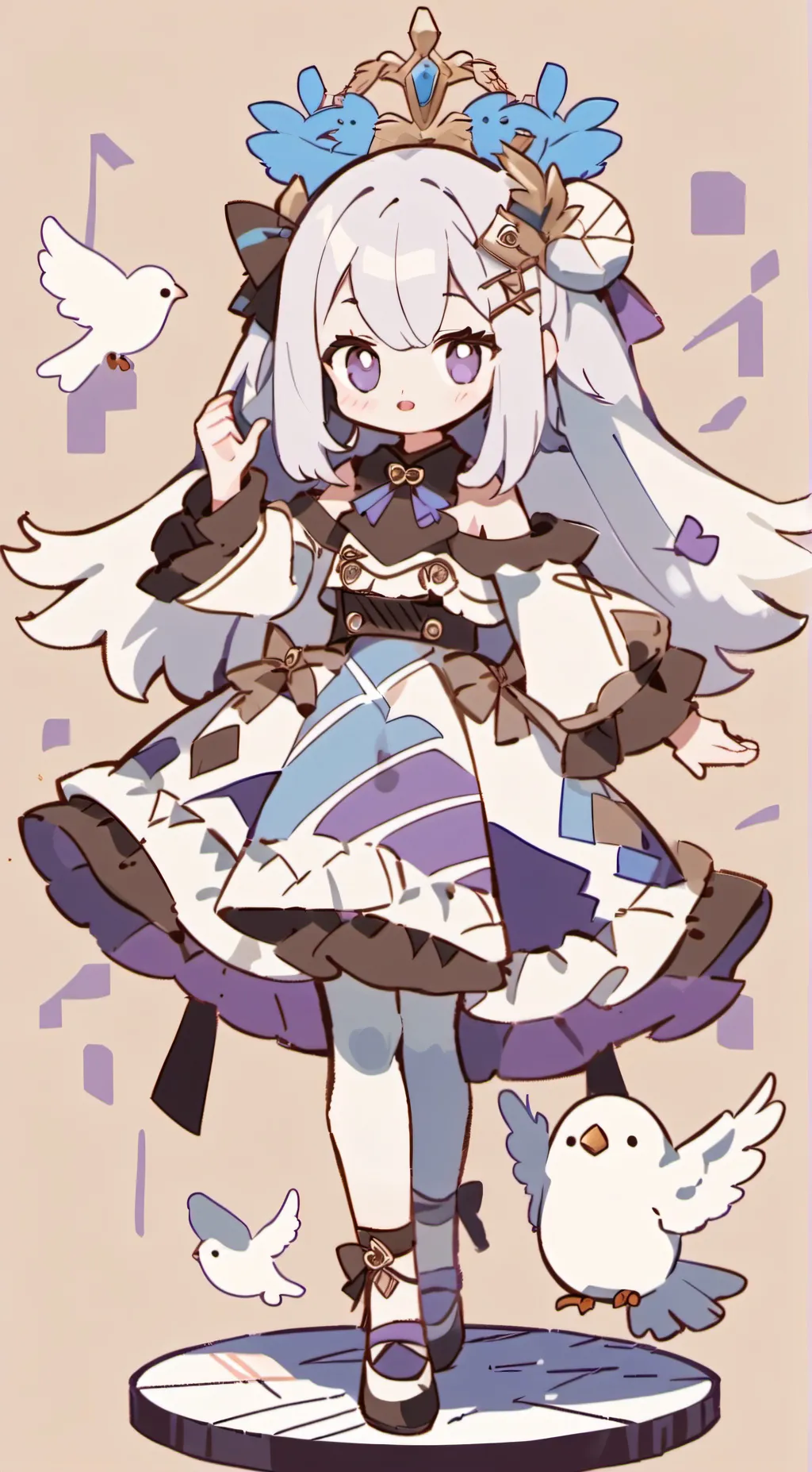 ai character: Little Star background