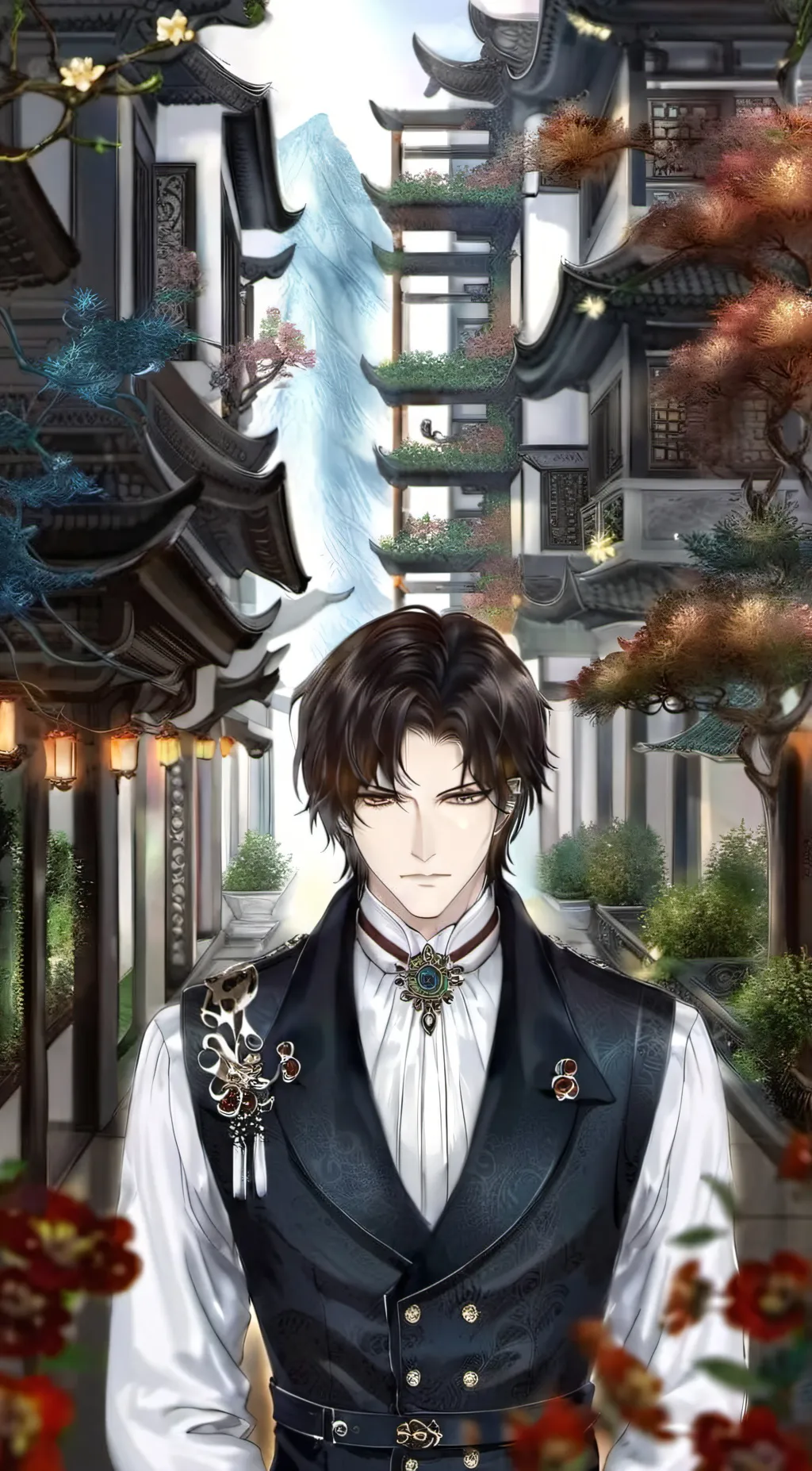 ai character: blood moon calling background