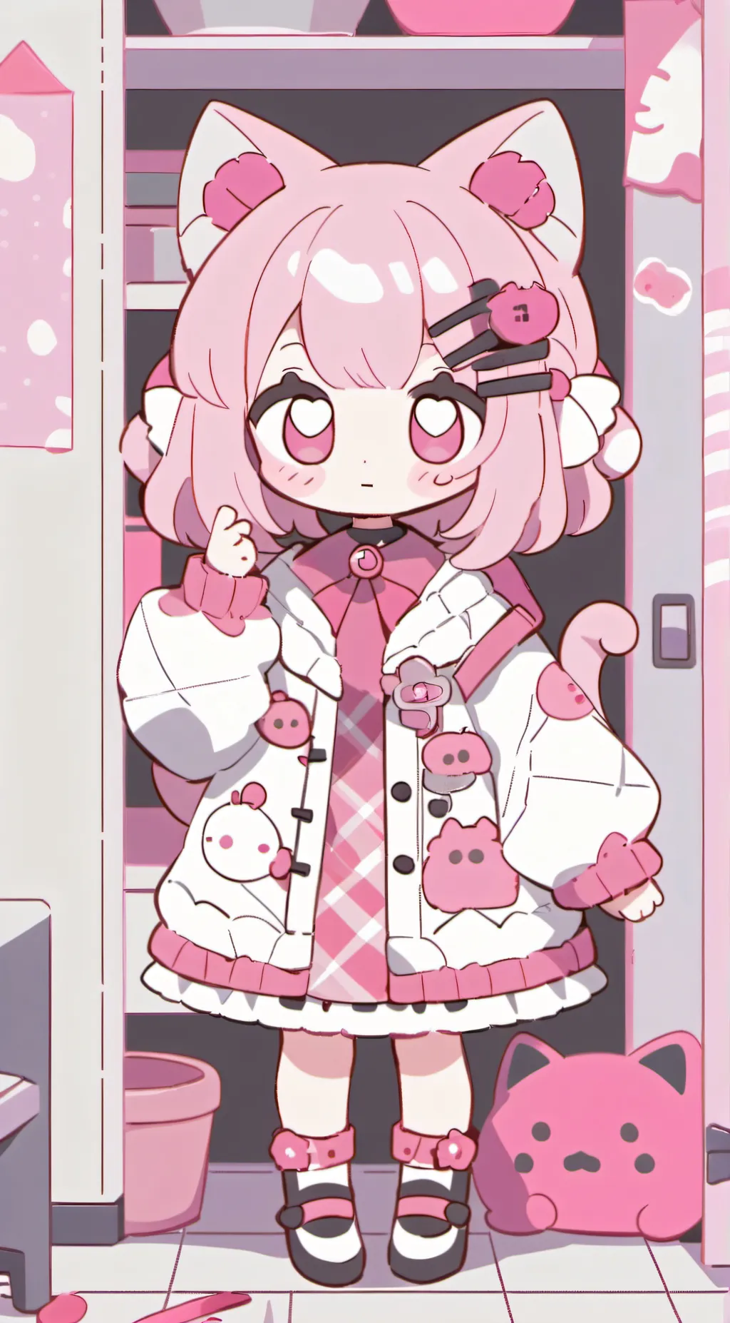 ai character: Maya the kawaii..? background