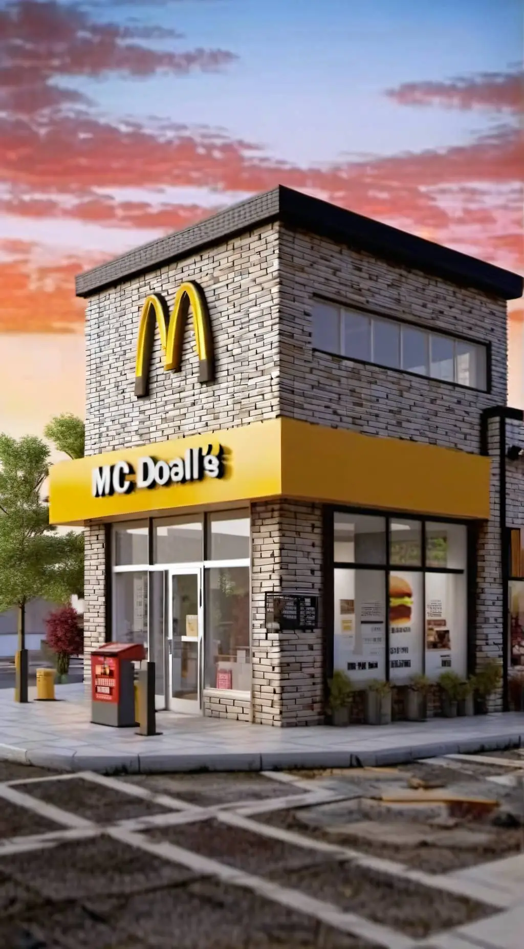 ai character: Mcdonald background