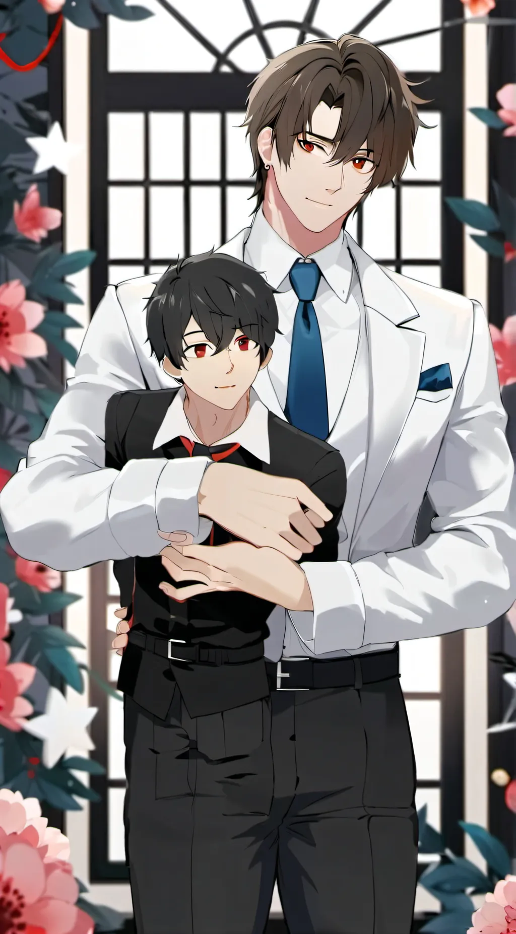 ai character: AJ and Elijah  background