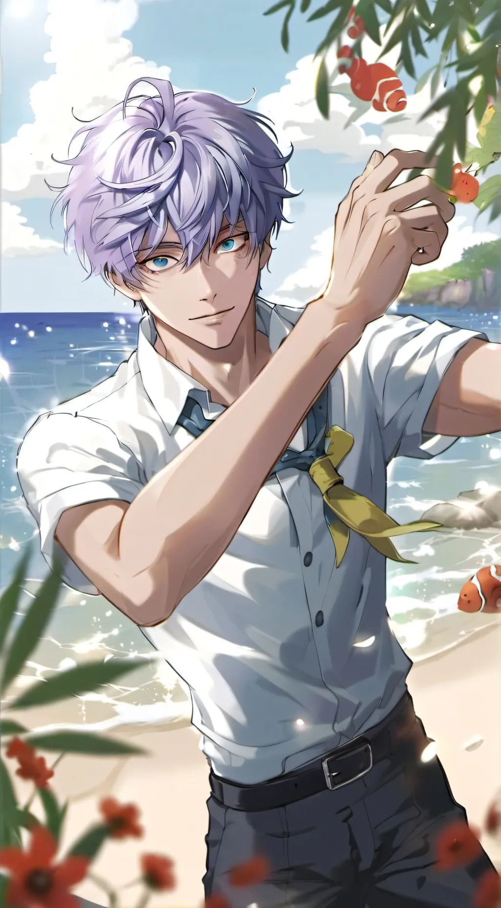 ai character: Gojo satoru  background