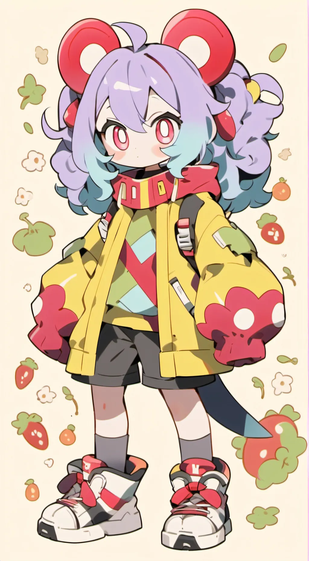 ai character: Sarah\needlemouse  background