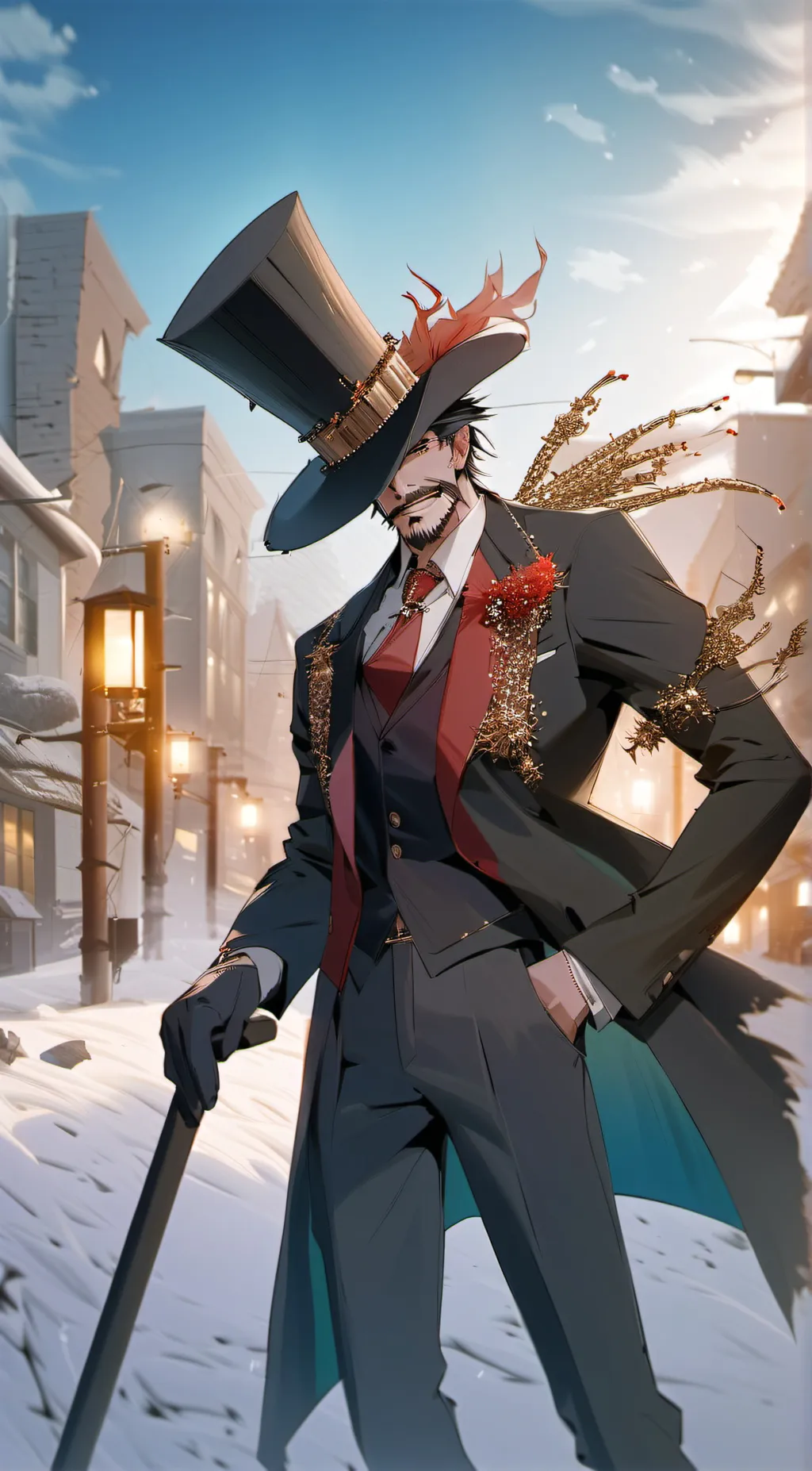 ai character: cane background