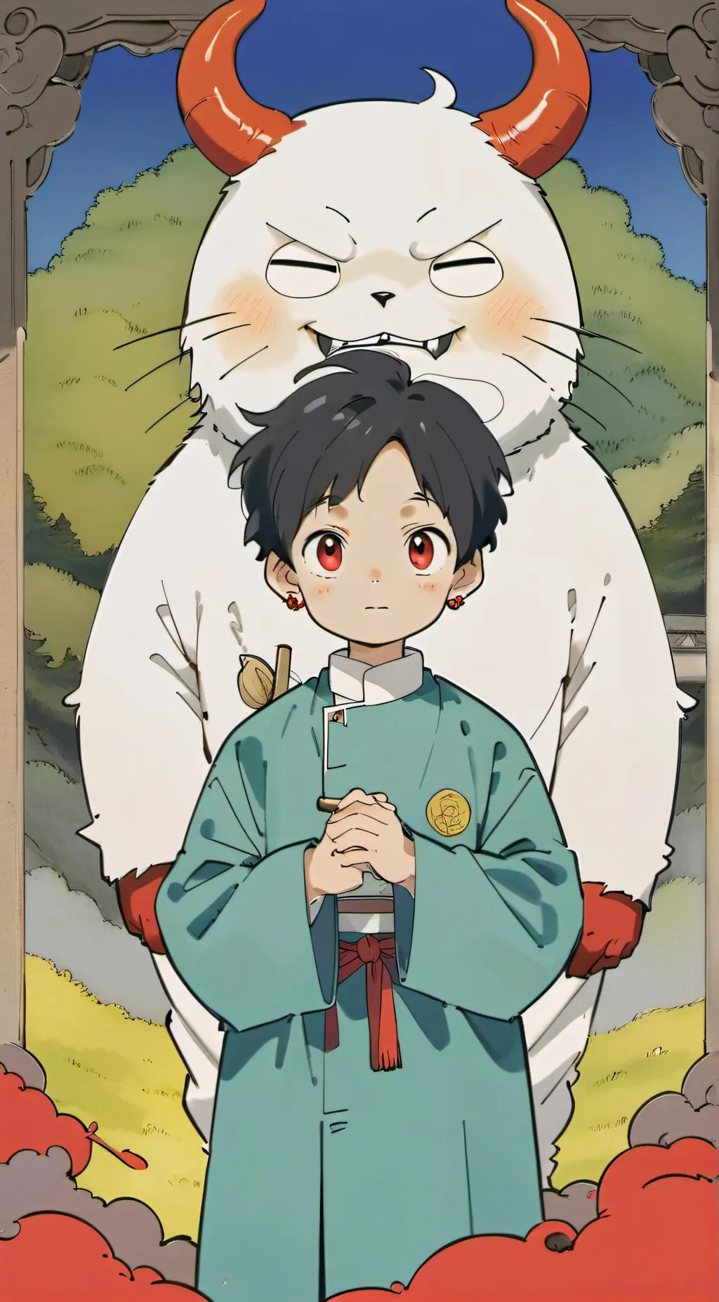 ai character: your friend Evecat background