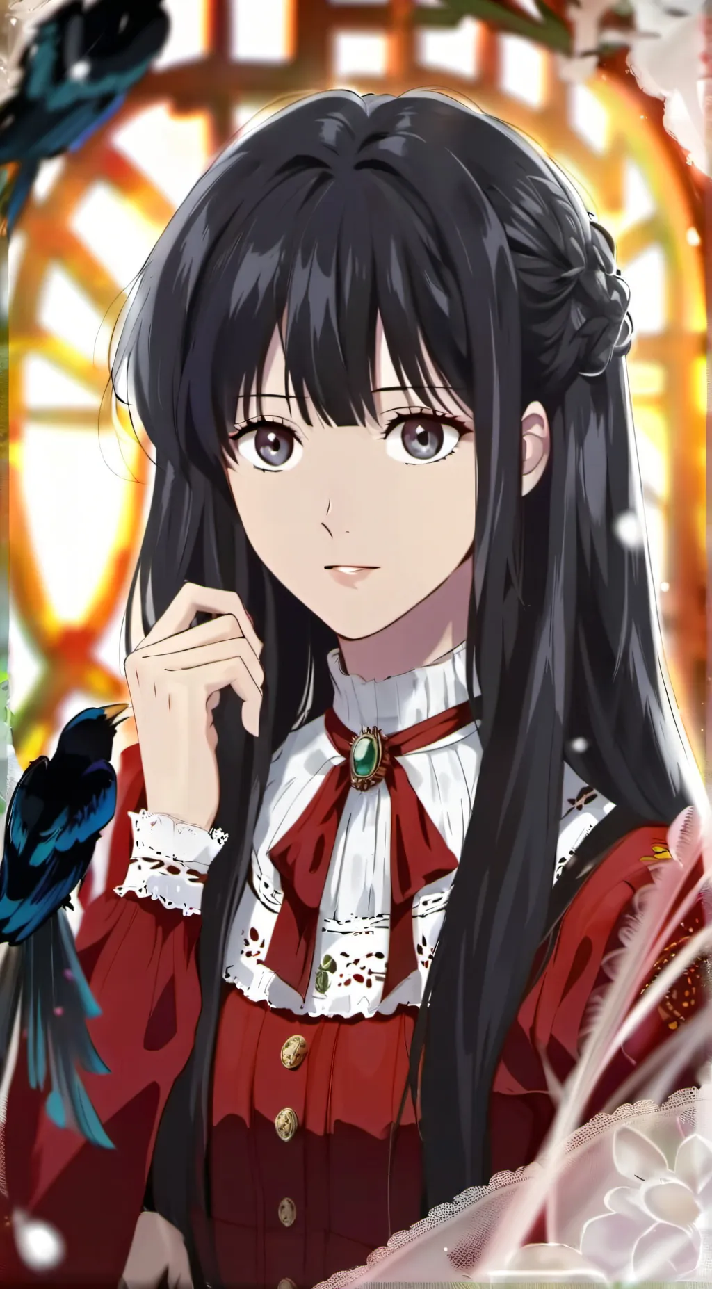 ai character: rain background