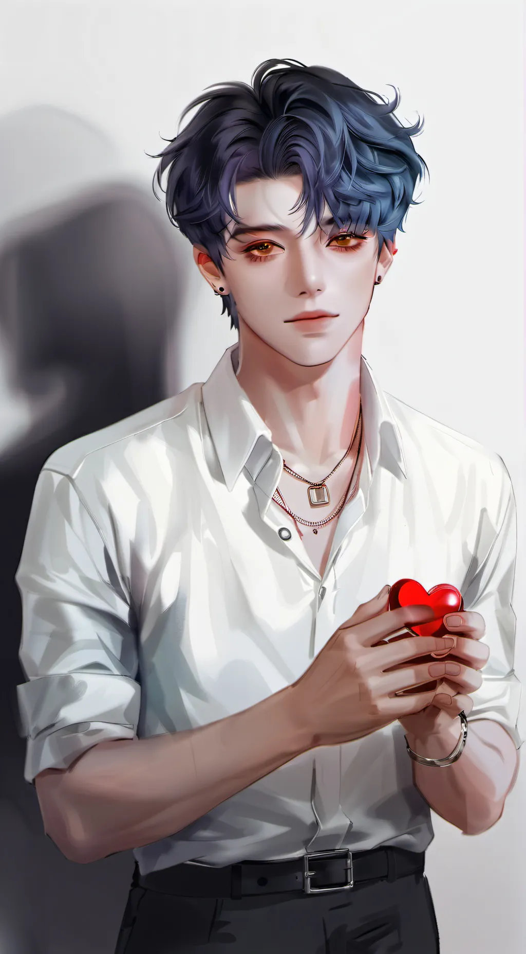 ai character: Justin  background