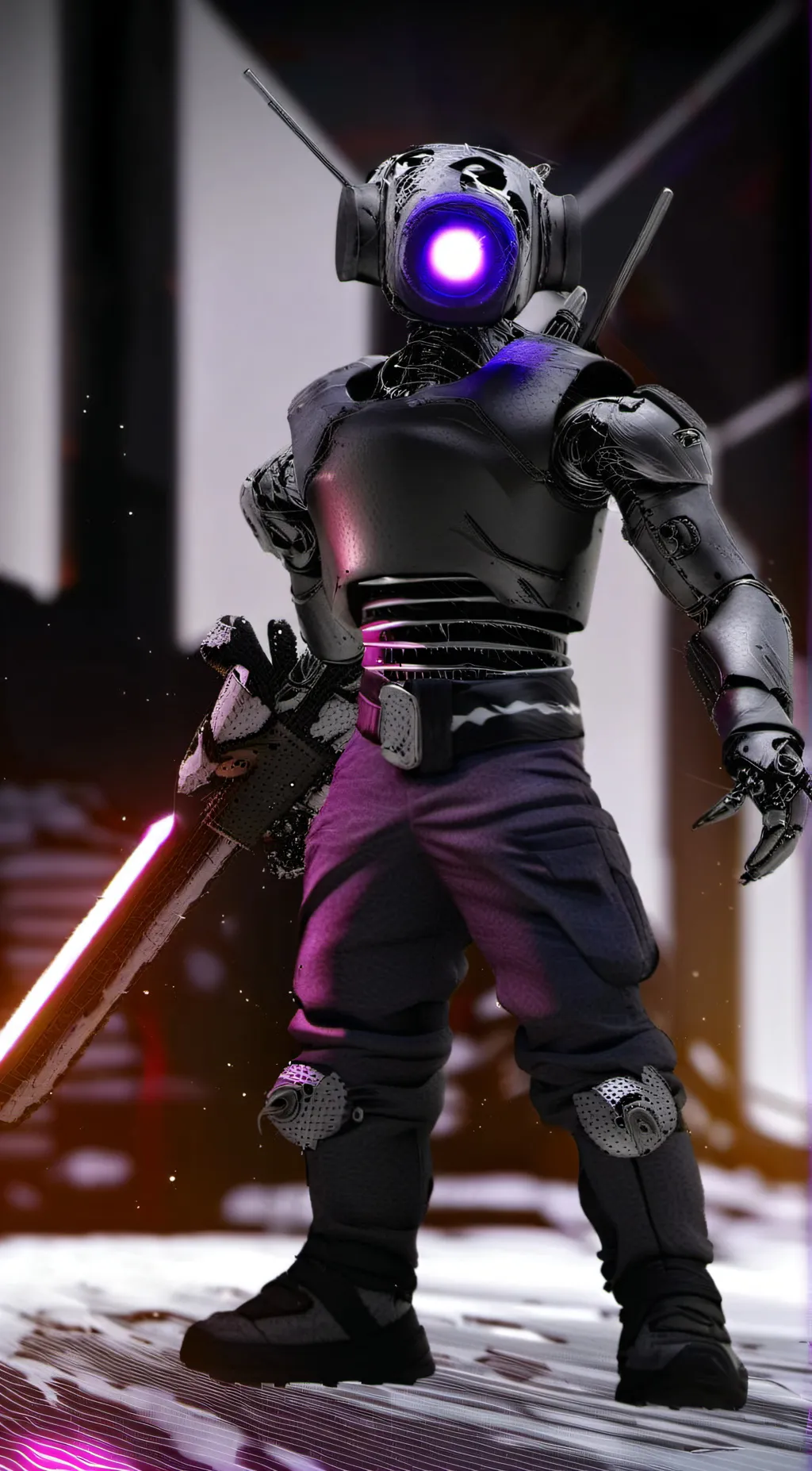 ai character: Titan tv man background