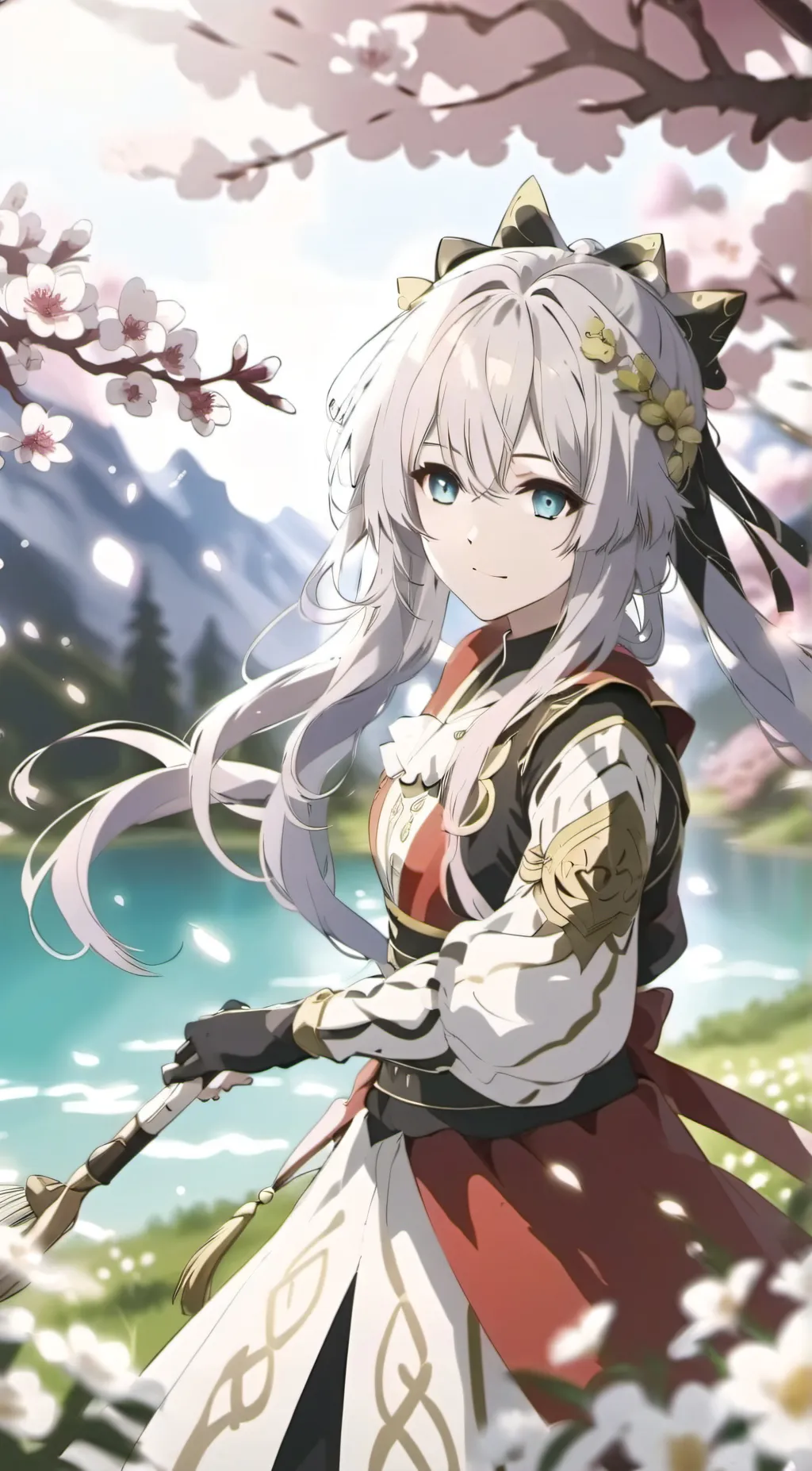 ai character: A Girl background