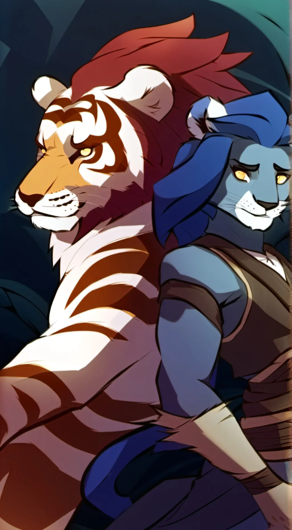 ai character: Flora x trace background