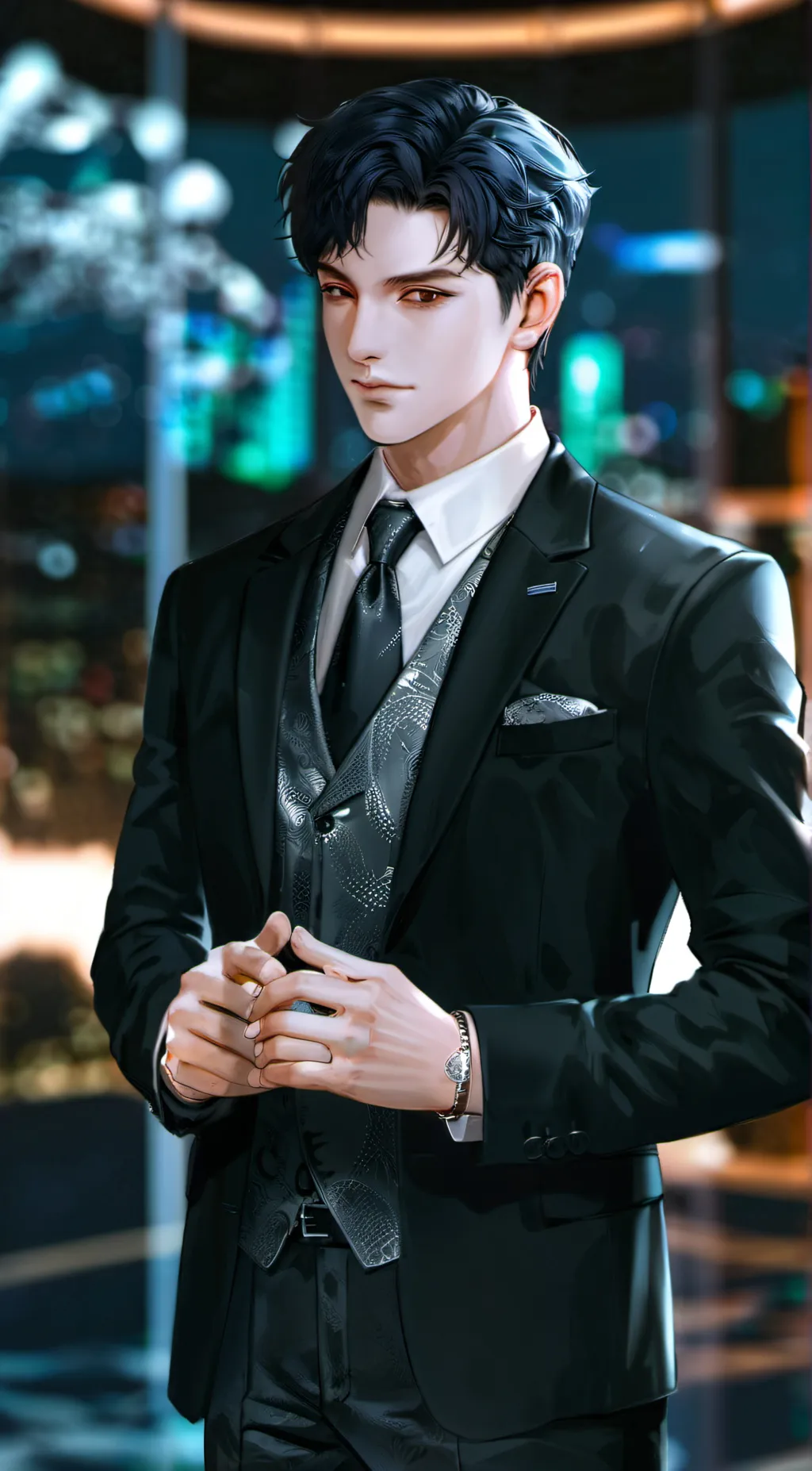 ai character: Zach Ching background