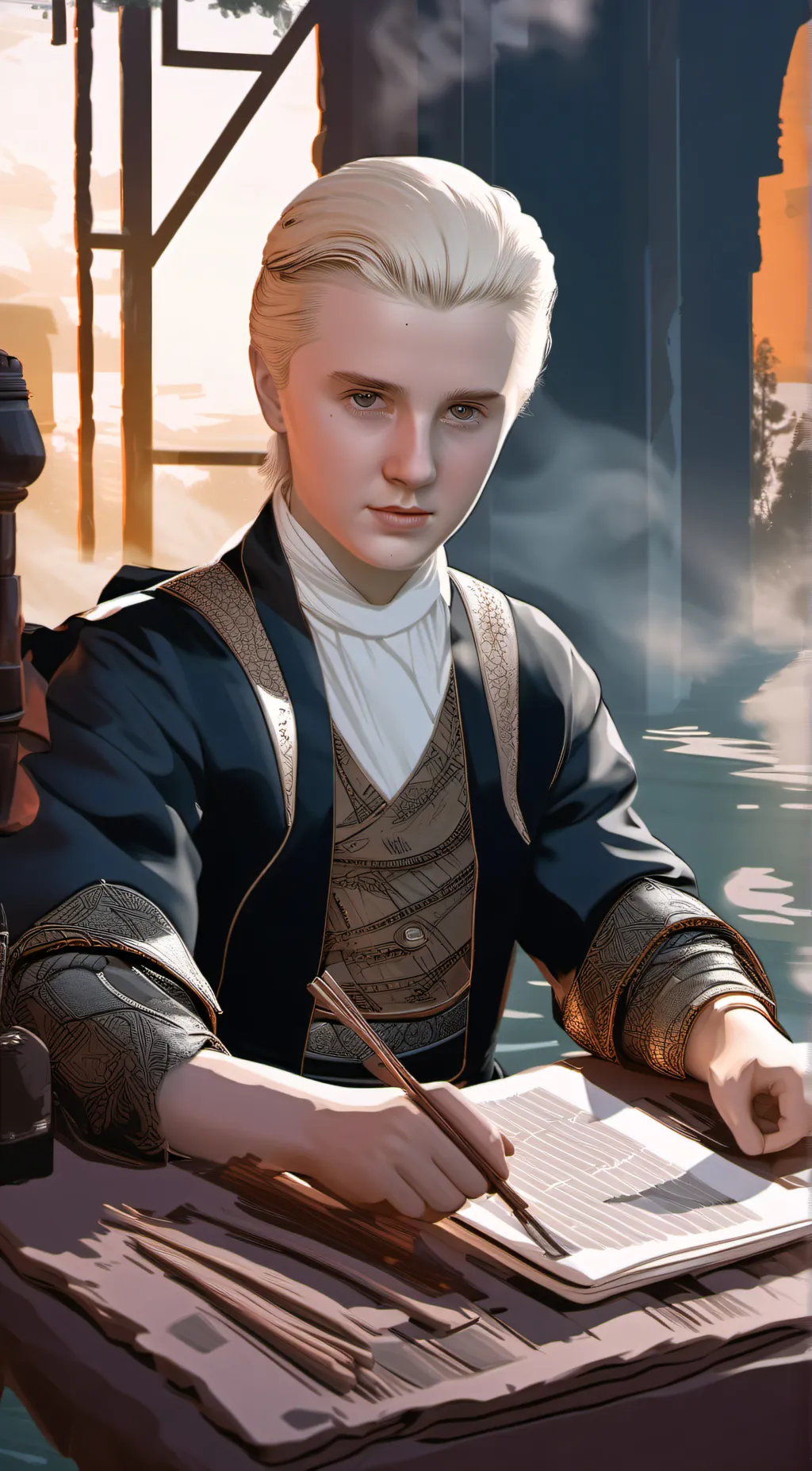 ai character: draco malfoy background