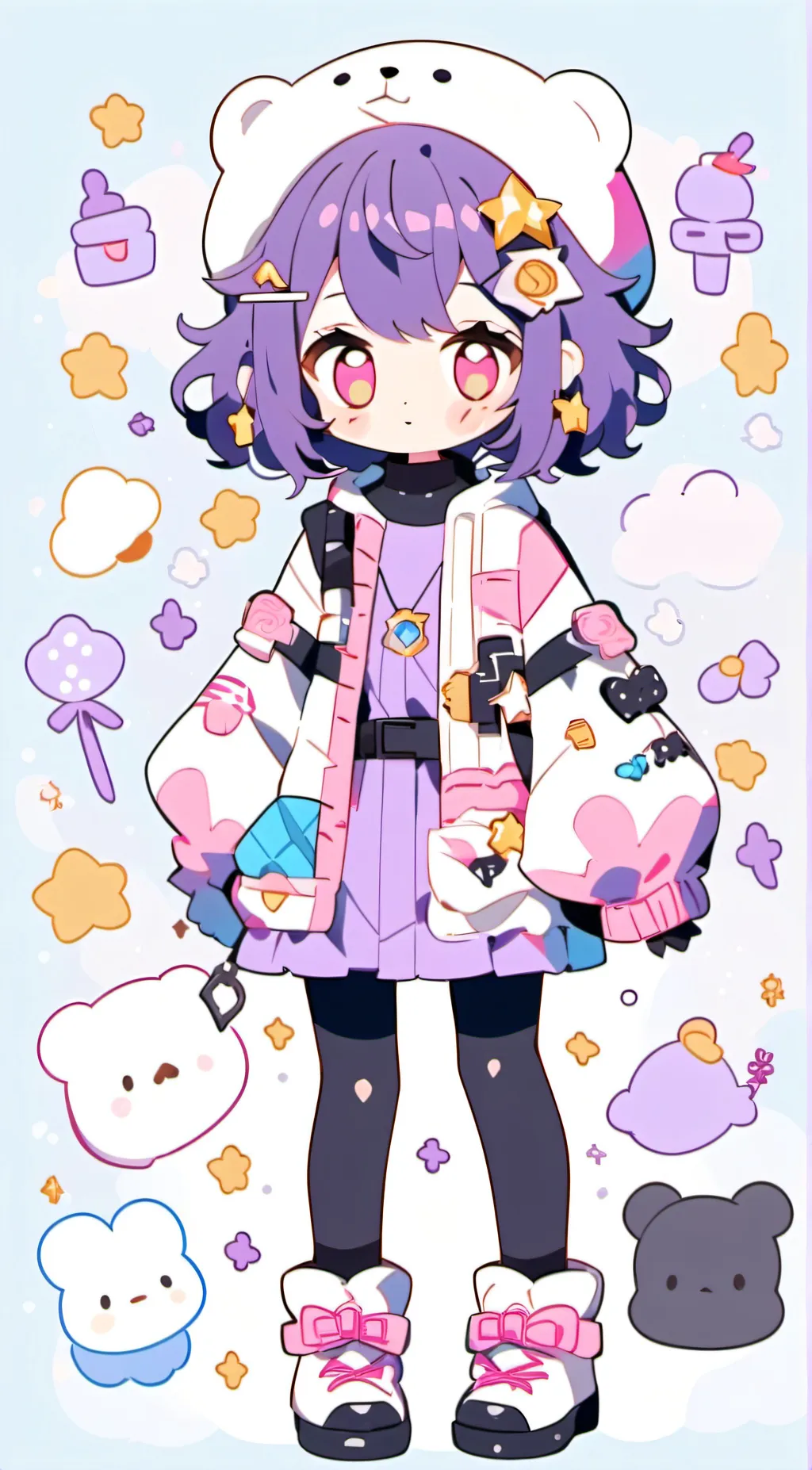 ai character: Needlemouse/ Sarah background