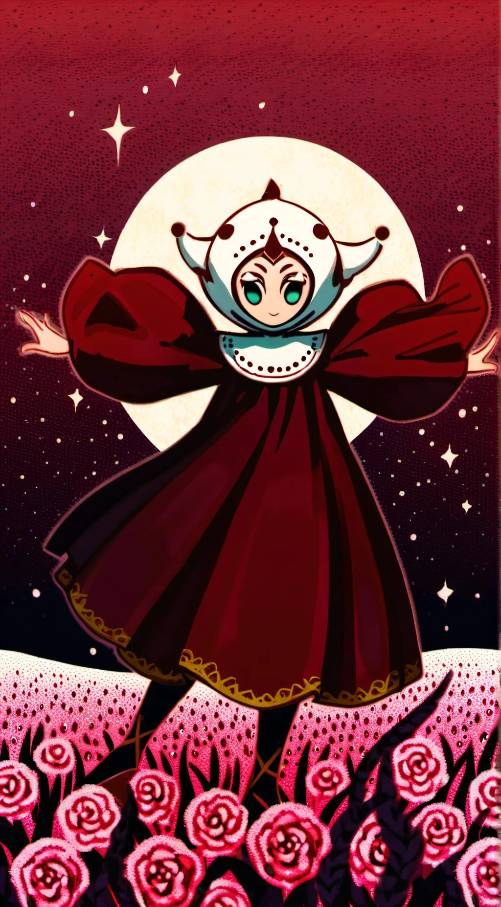 ai character: Bebe form madoka  background