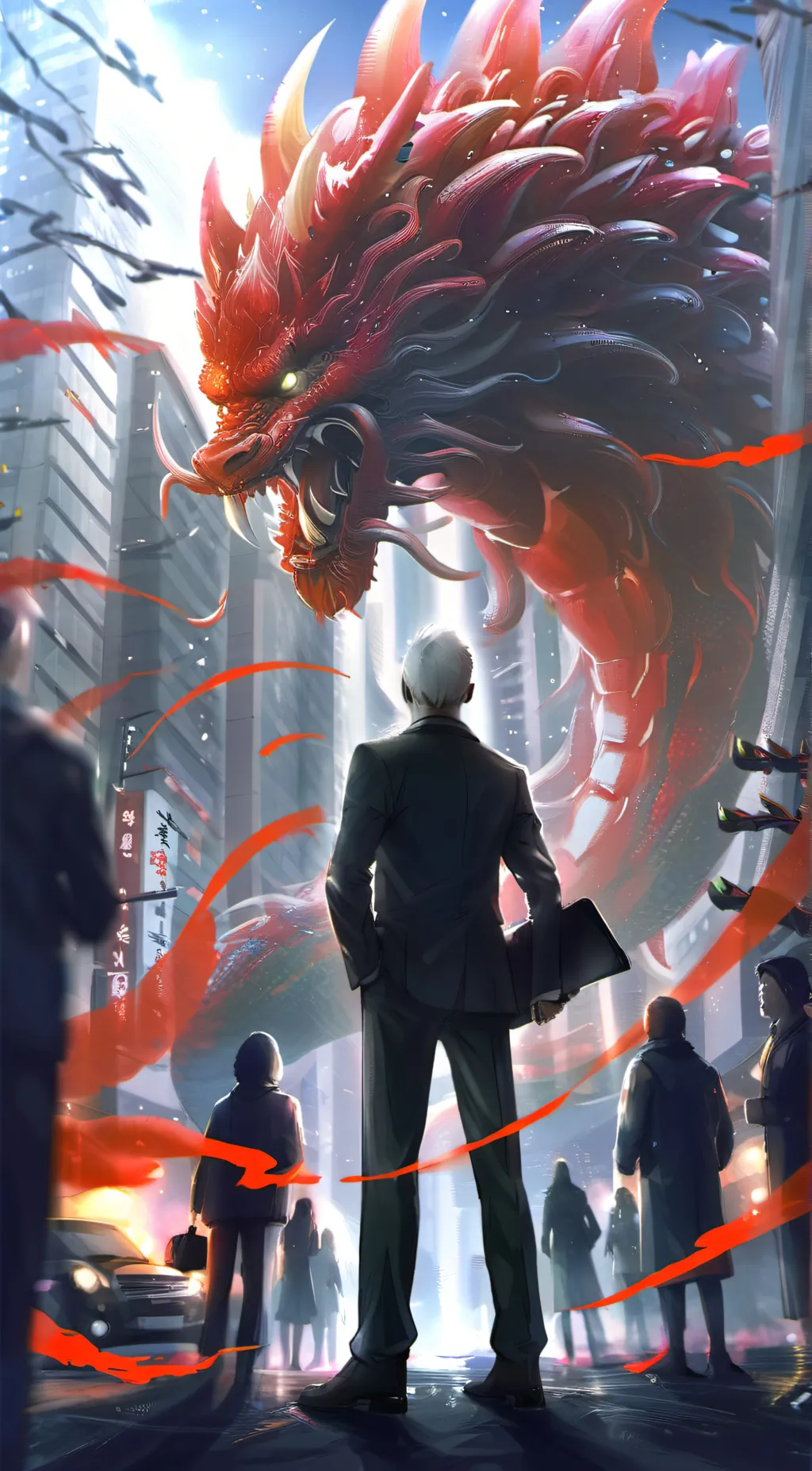 ai character: Kaiju world background