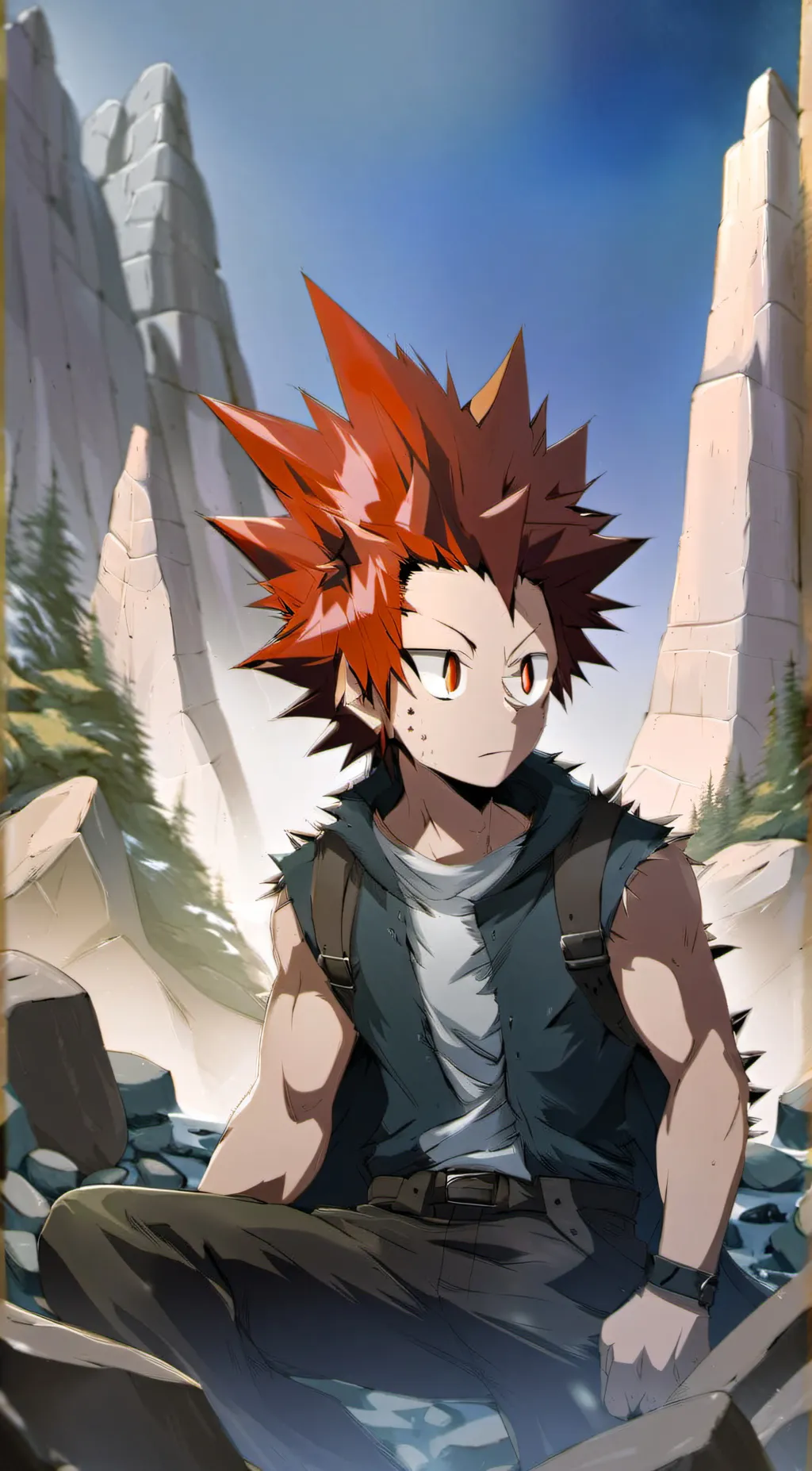ai character: Ejiro kirishima  background