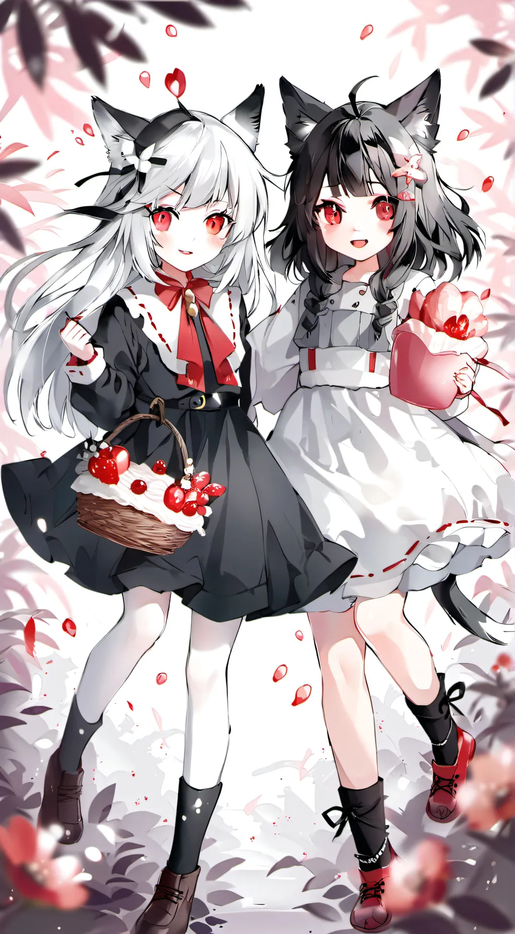 ai character: luna and sapphire background