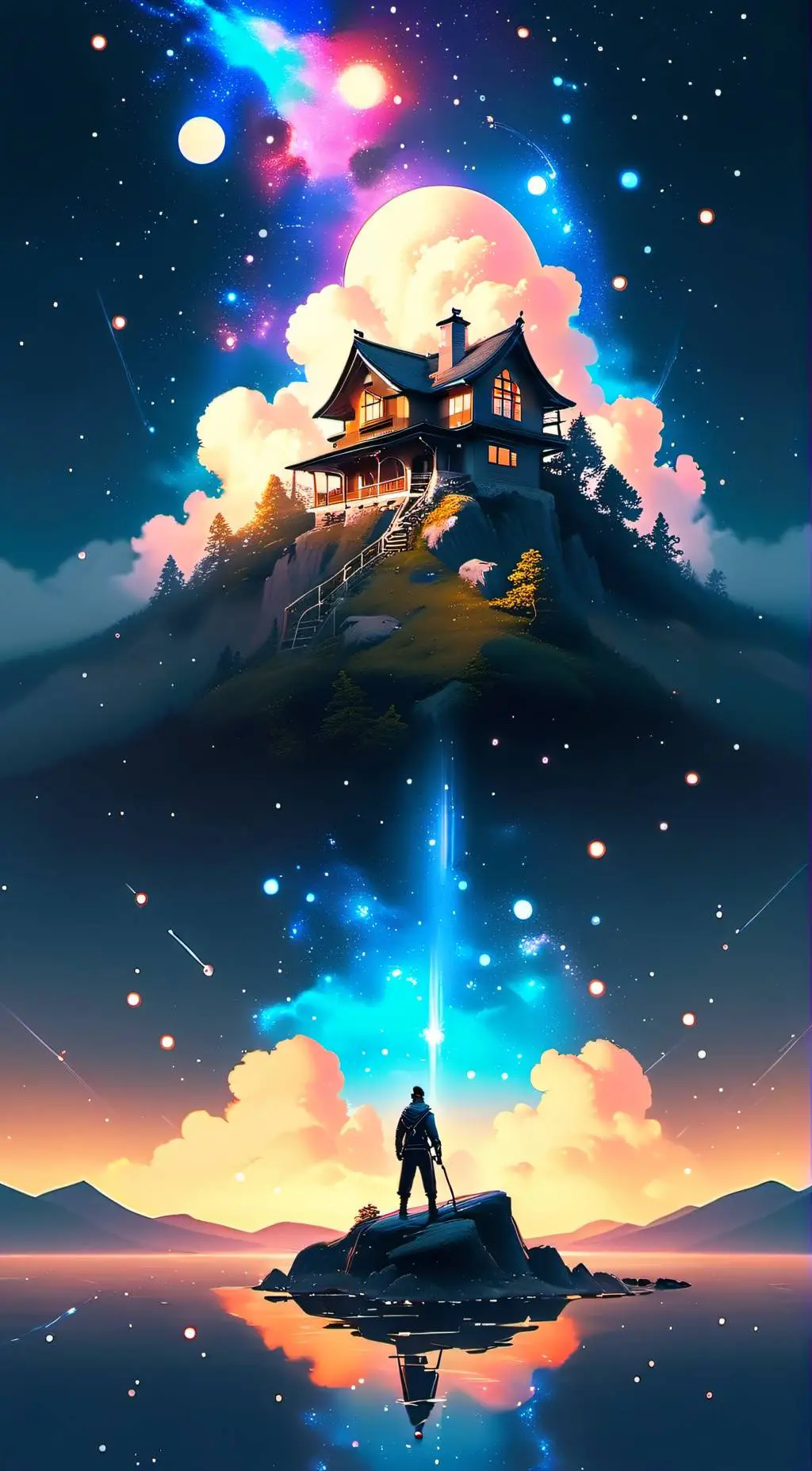 ai character: goat dream background