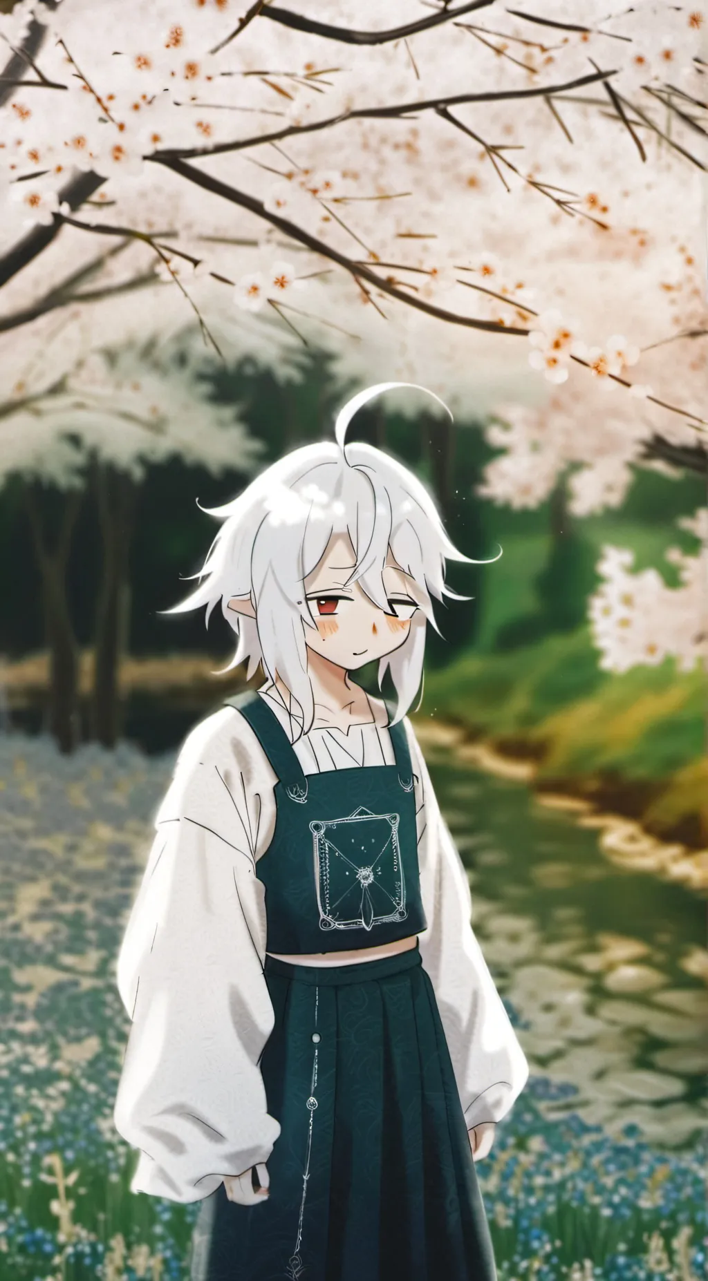 ai character: Amber background