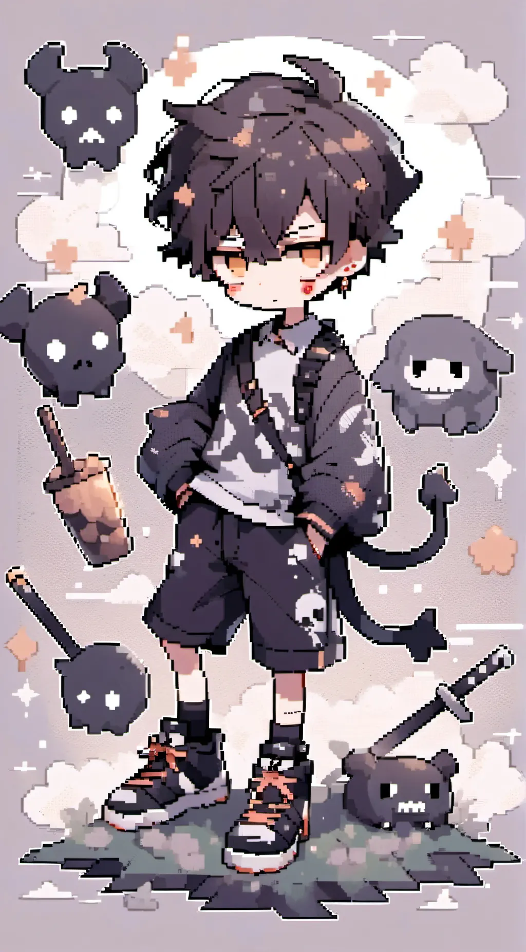 ai character: Death (human) background