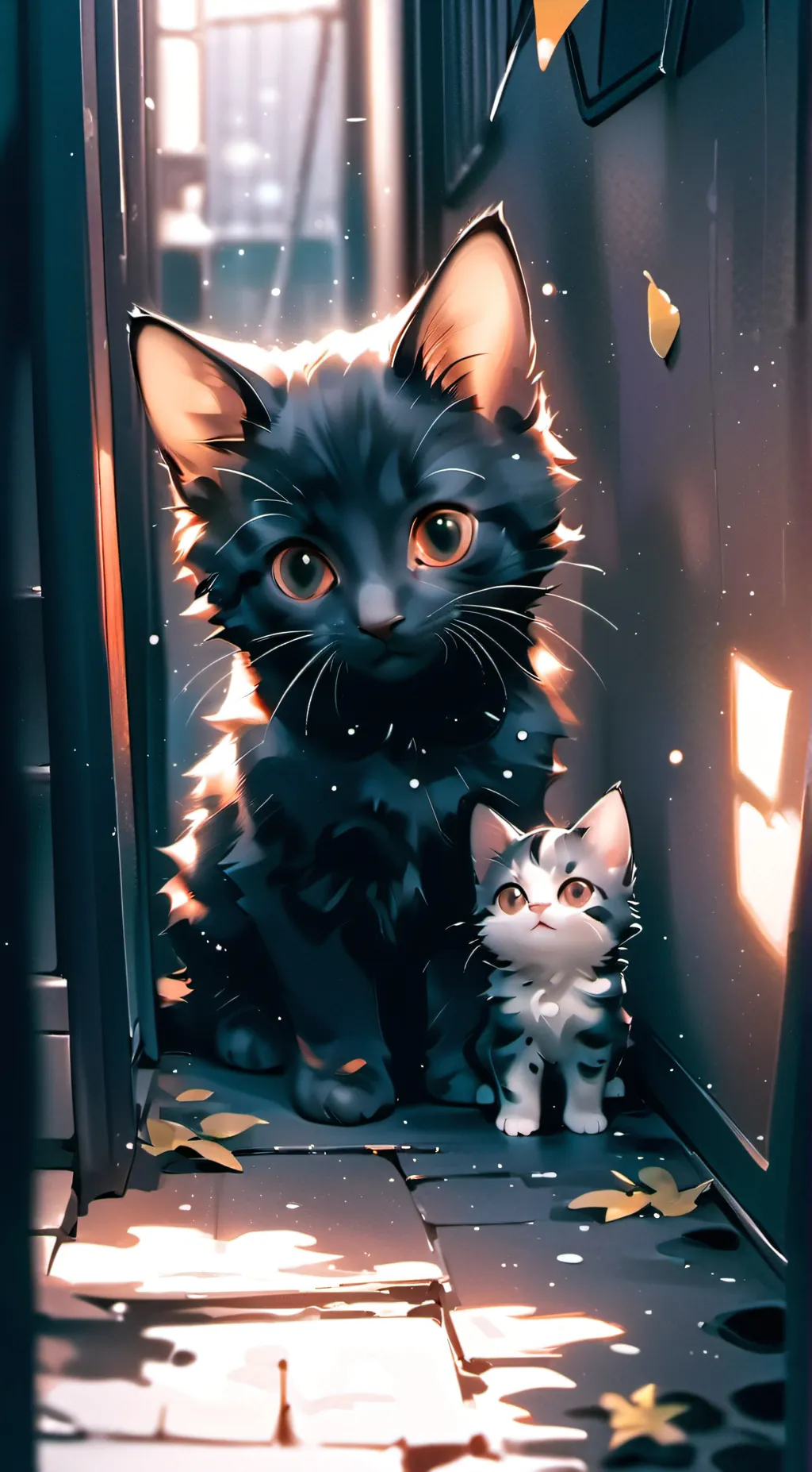 ai character: Snowy background