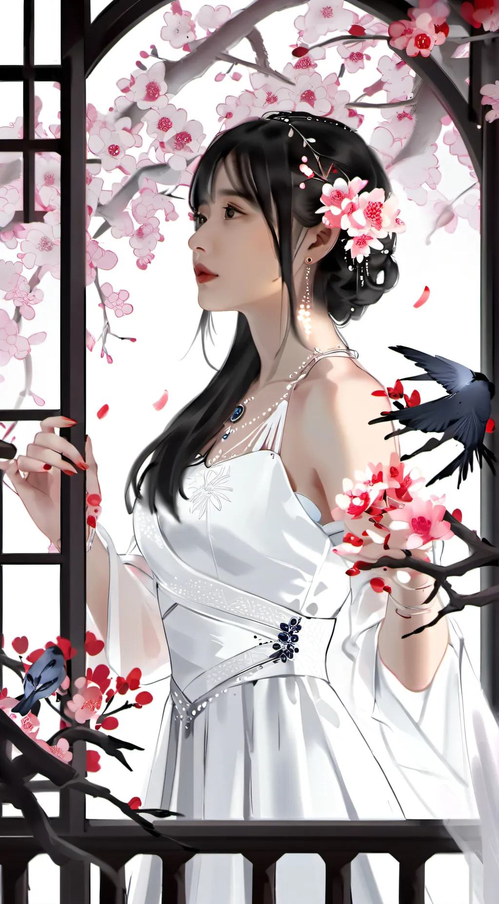 ai character: 데이지 background