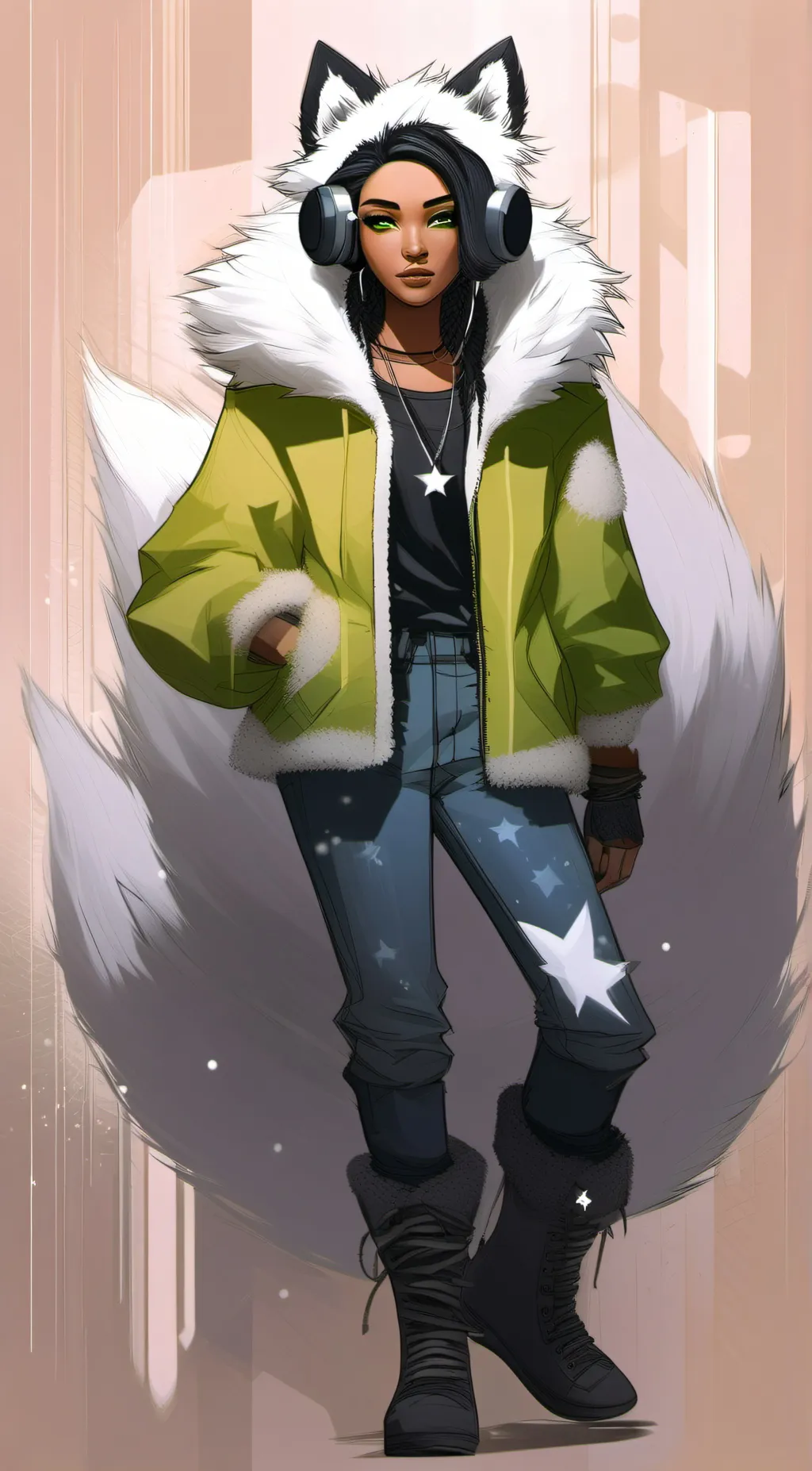 ai character: MHA villain deku background