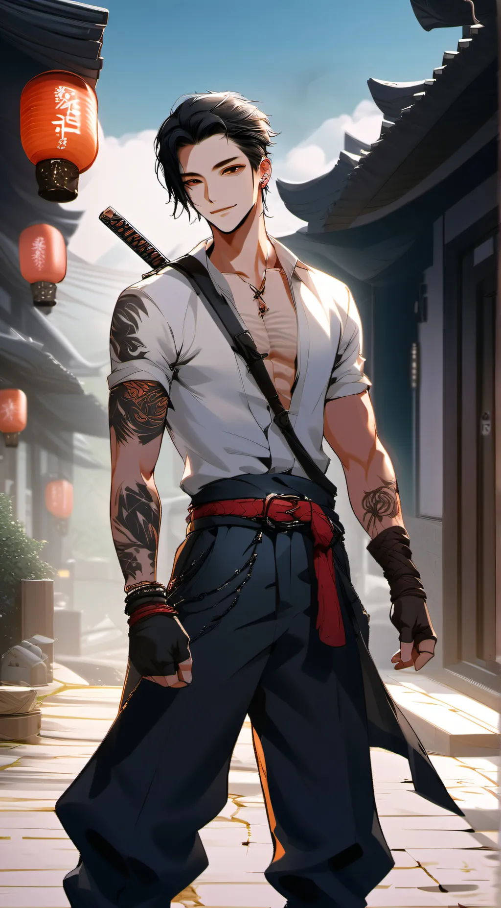 ai character: Min-youngi  background