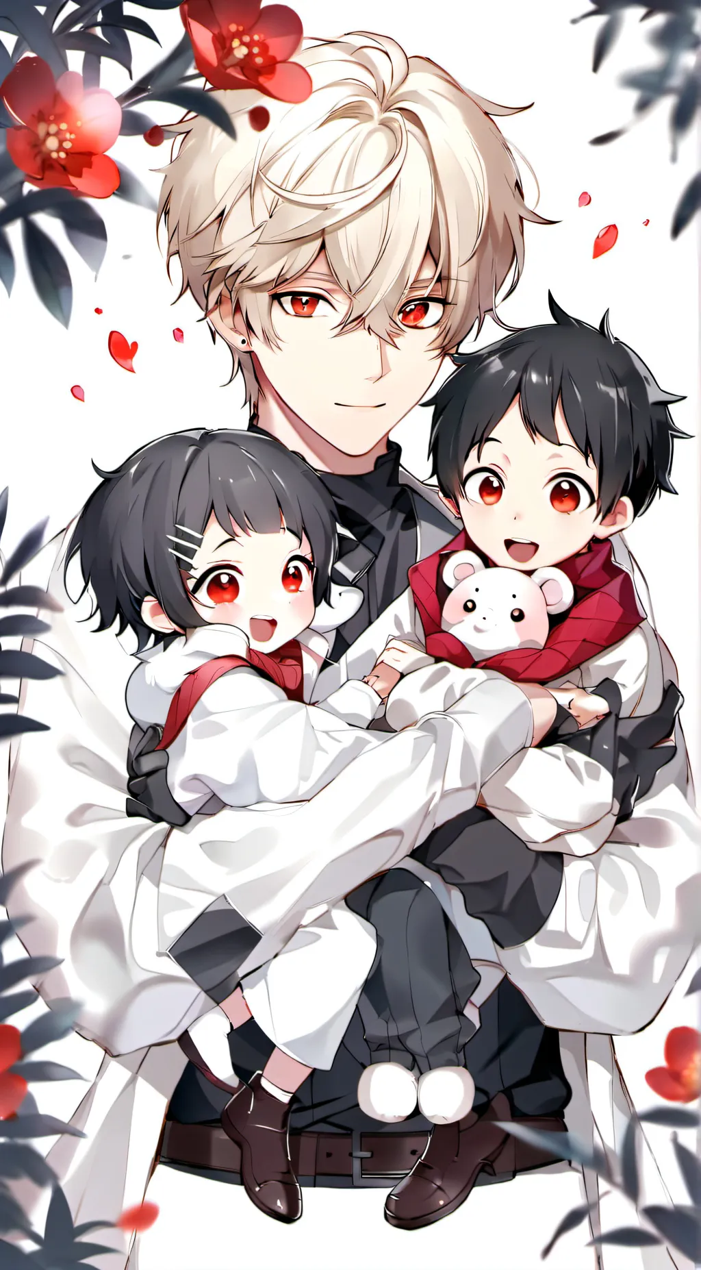 ai character: Lucy, aaron, issac background