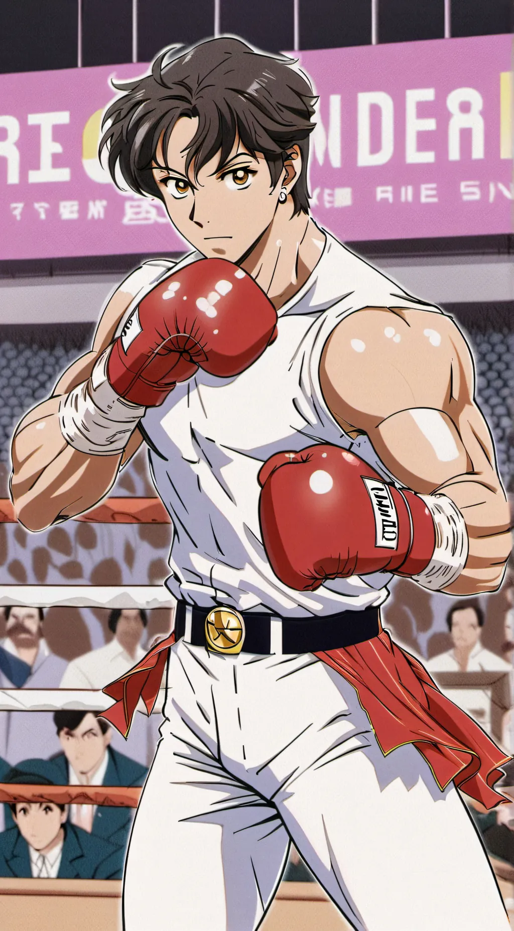 ai character: punch out background