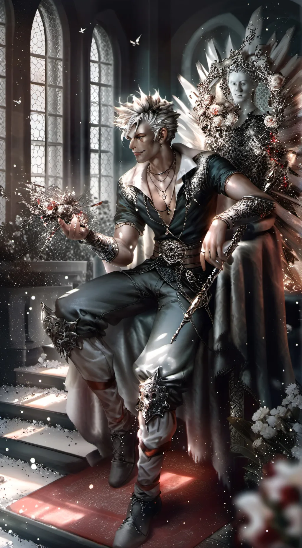 ai character: Lucifer  background