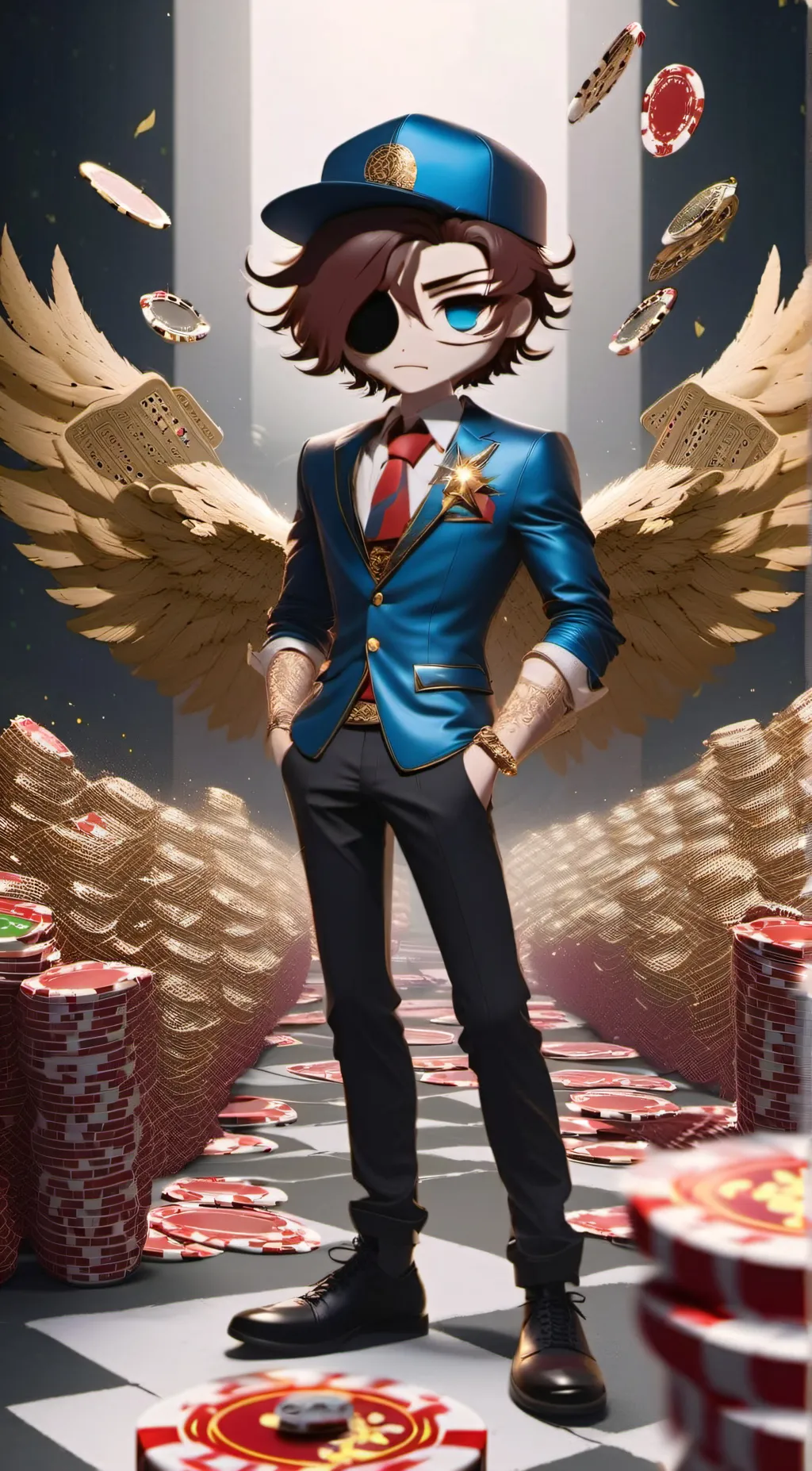 ai character: Quackity  background