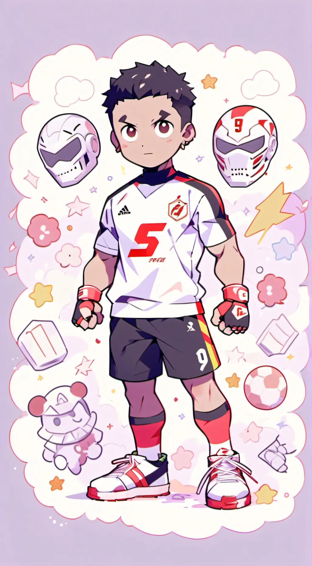 ai character: Soccer camp  background
