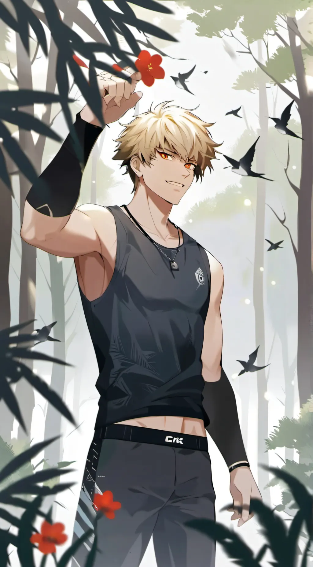 ai character: Katsuki Bakagou  background