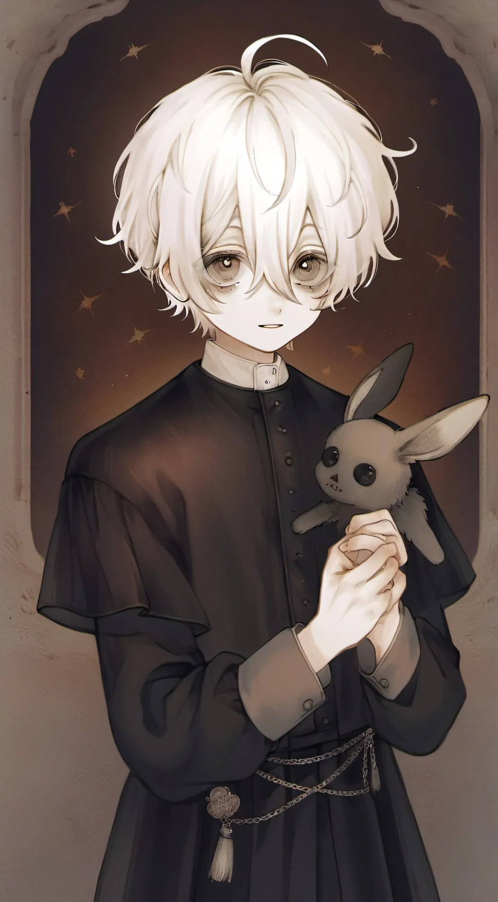 ai character: moon background