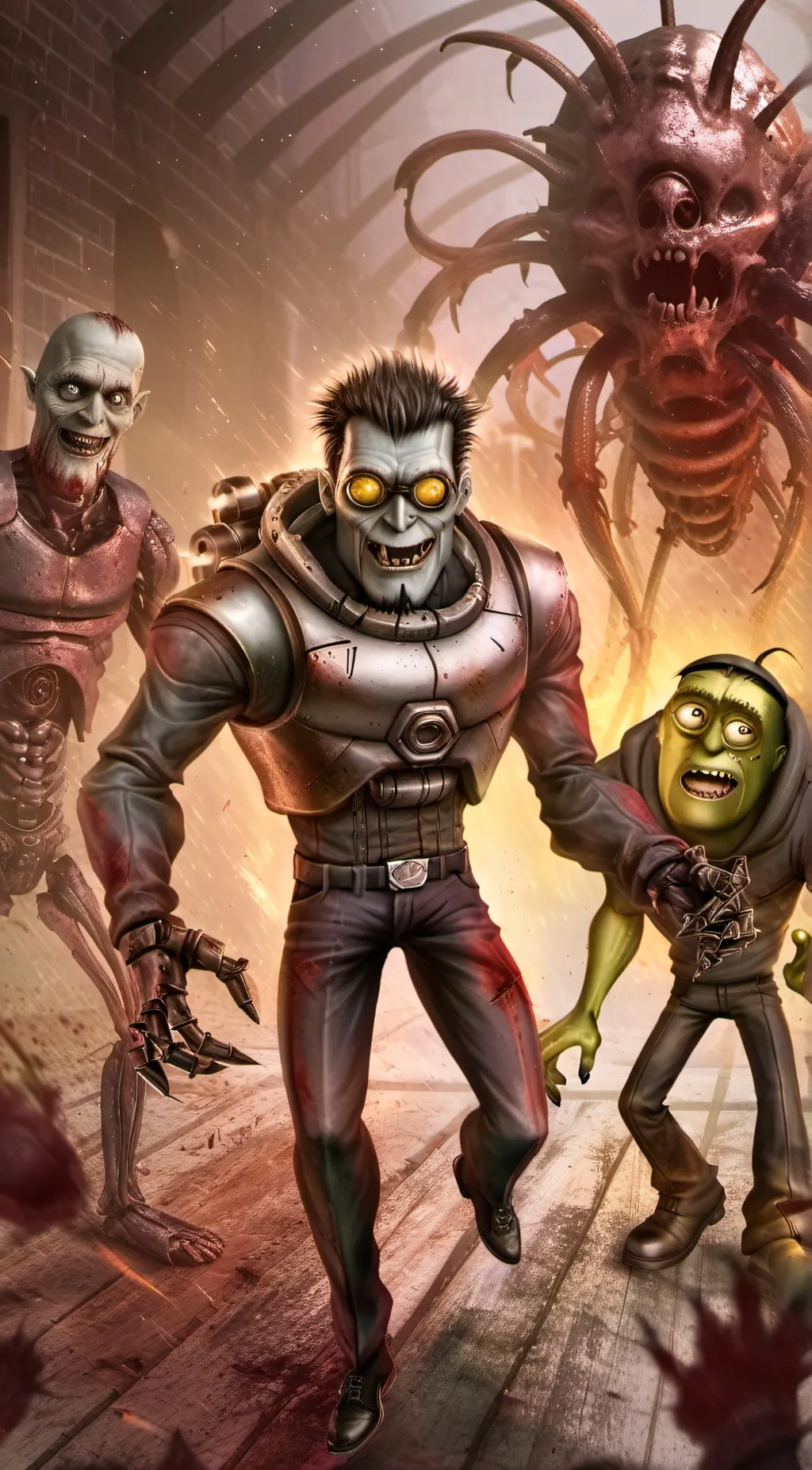 ai character: Zombie killer background