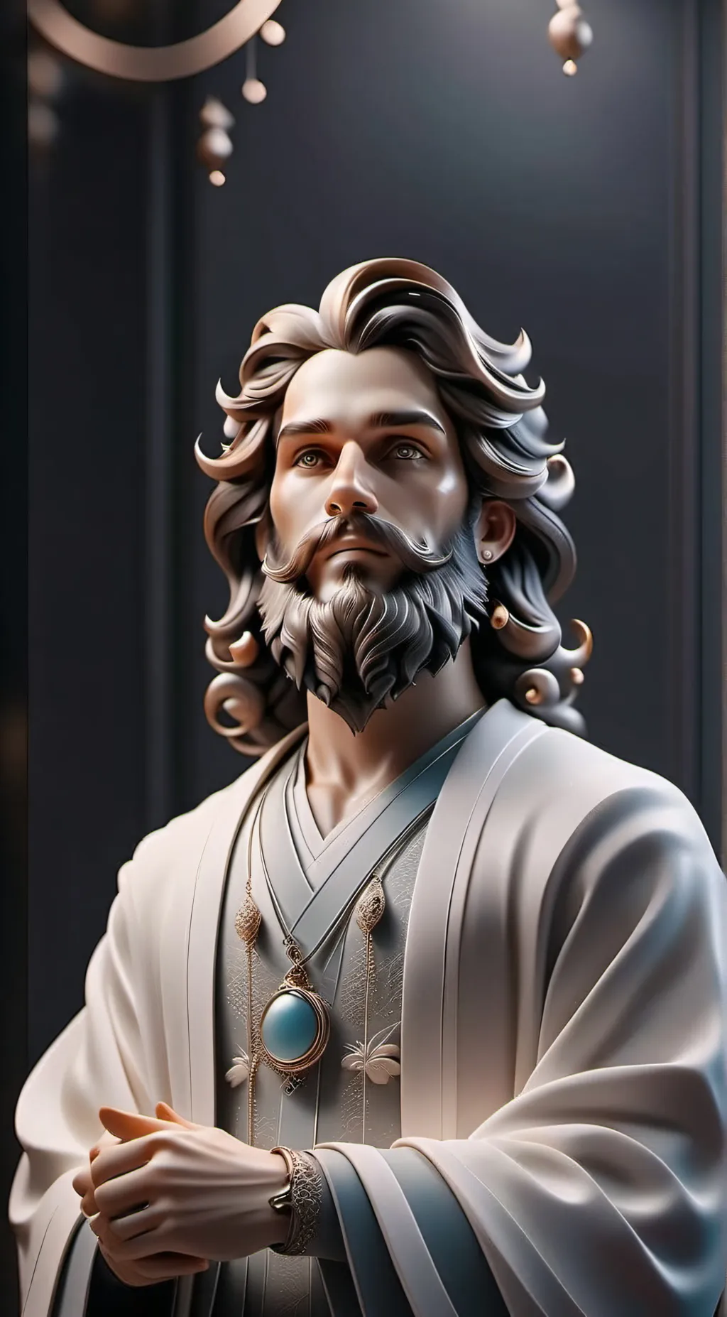 ai character: Jesus background