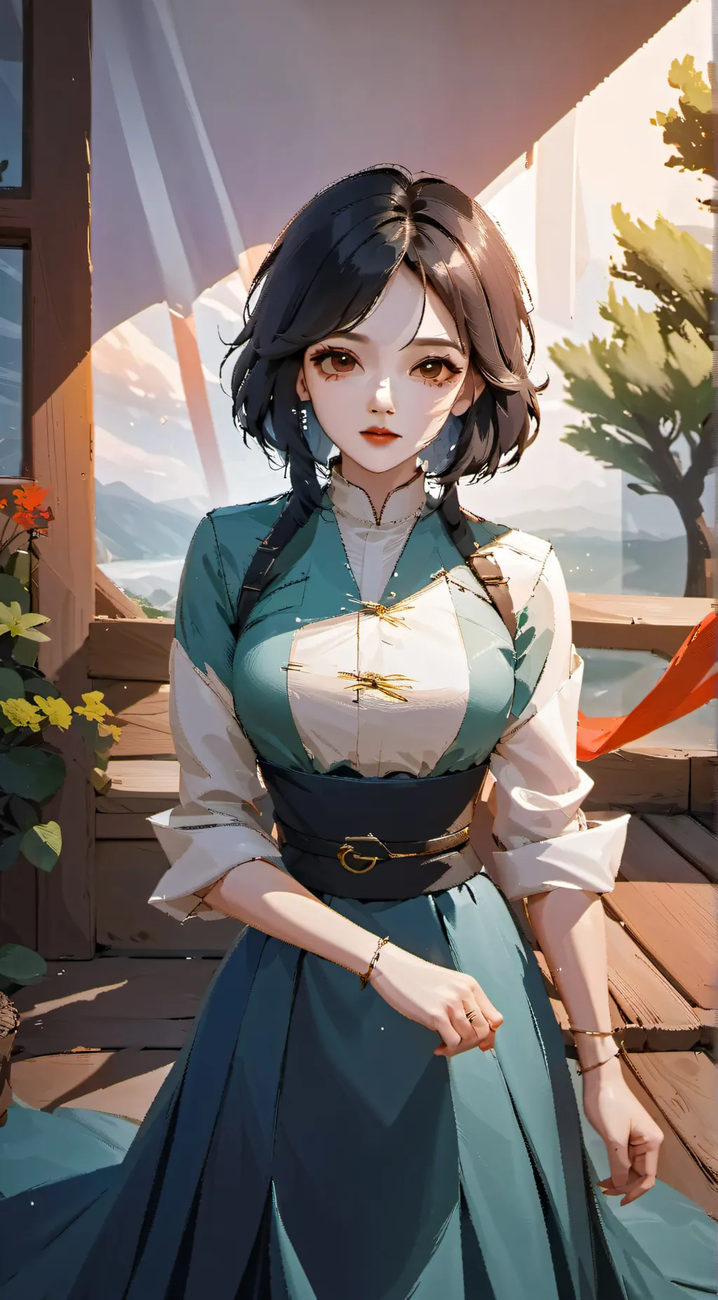 ai character: Ashley background