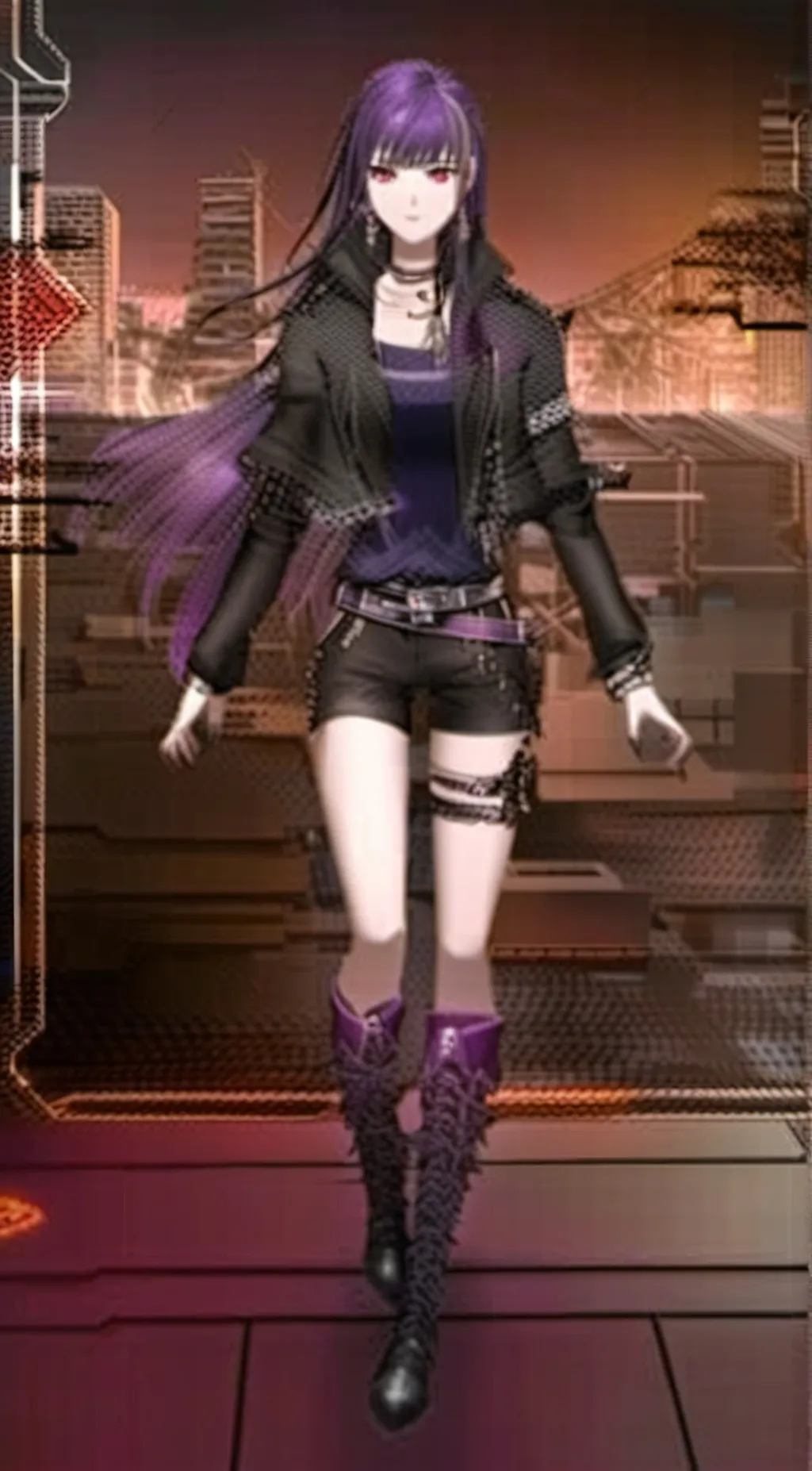 ai character: Akuma nihmune background